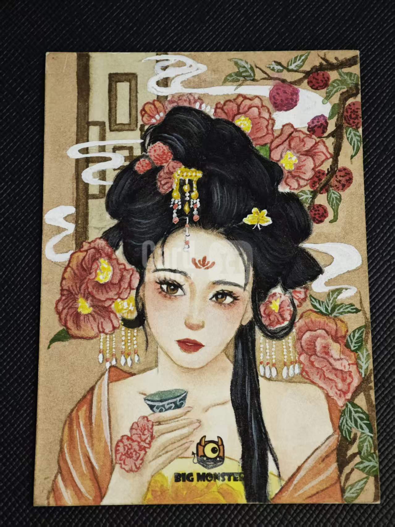 精品手绘 每一寸画师投入的光阴 都让手绘带着灵魂和生命 1 of 1 亲签 签字 卡签 手绘卡sketch card