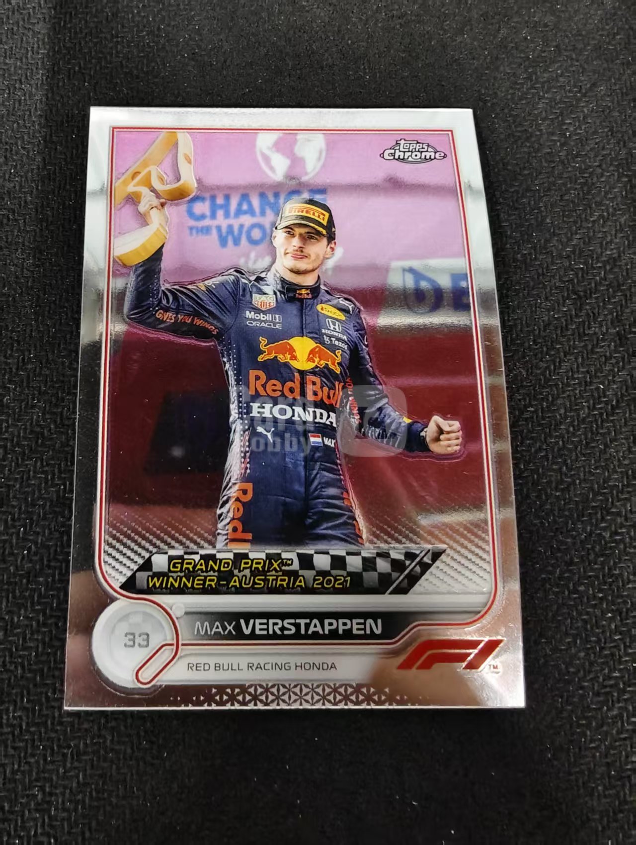 2022 Topps Chrome F1 Max Verstappen 维斯塔潘 红牛 划痕 边角瑕疵 #159