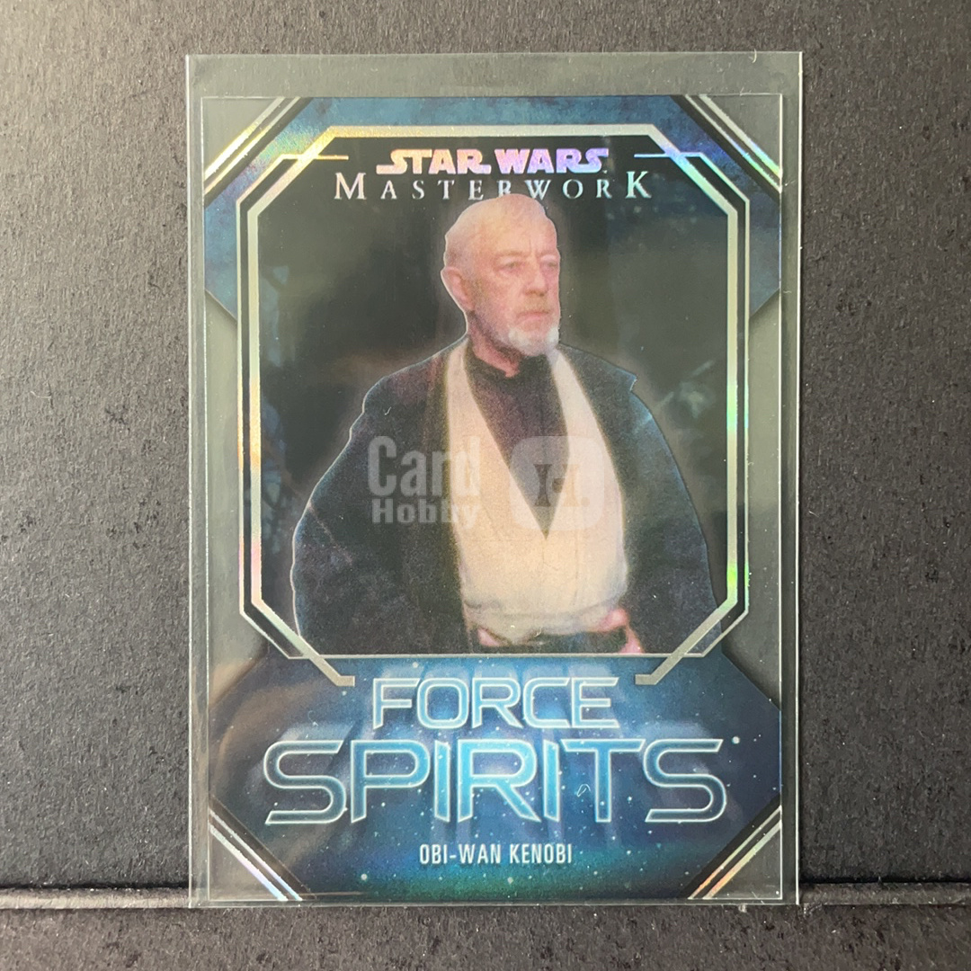 2025 Topps Star Wars 星球大战 欧比旺克诺比 绝地英灵形态 绝地英灵透明胶片特卡 比例插放 2024 Topps 星战影视Masterwork杰作大师盒