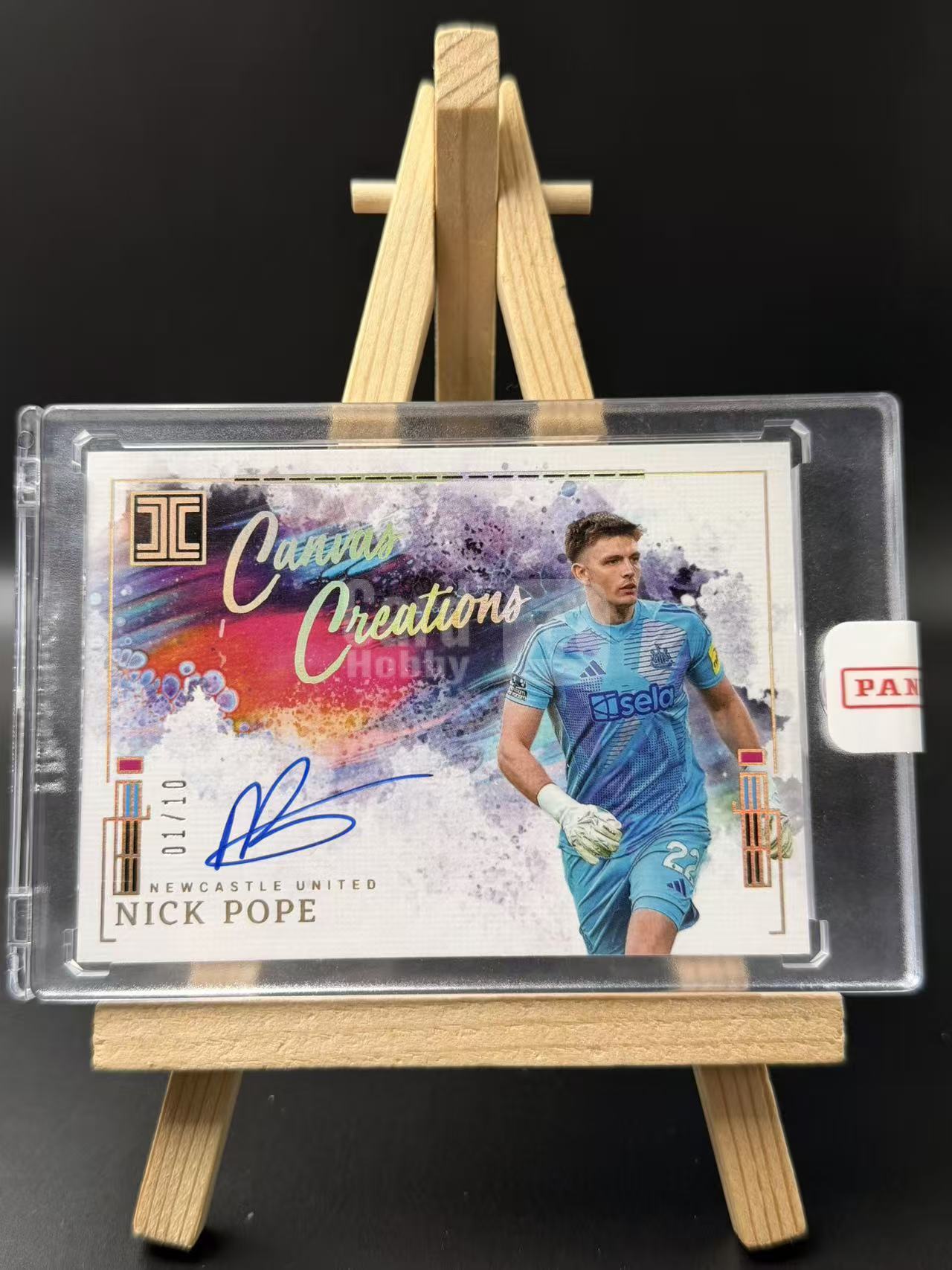 2024-25 Panini Impeccable Nick Pope 【YT拍卖】尼克 波普 纽卡斯尔联 英超 小真金 油画签 签字 卡签 原封砖 金平行 1/10首编~闪电