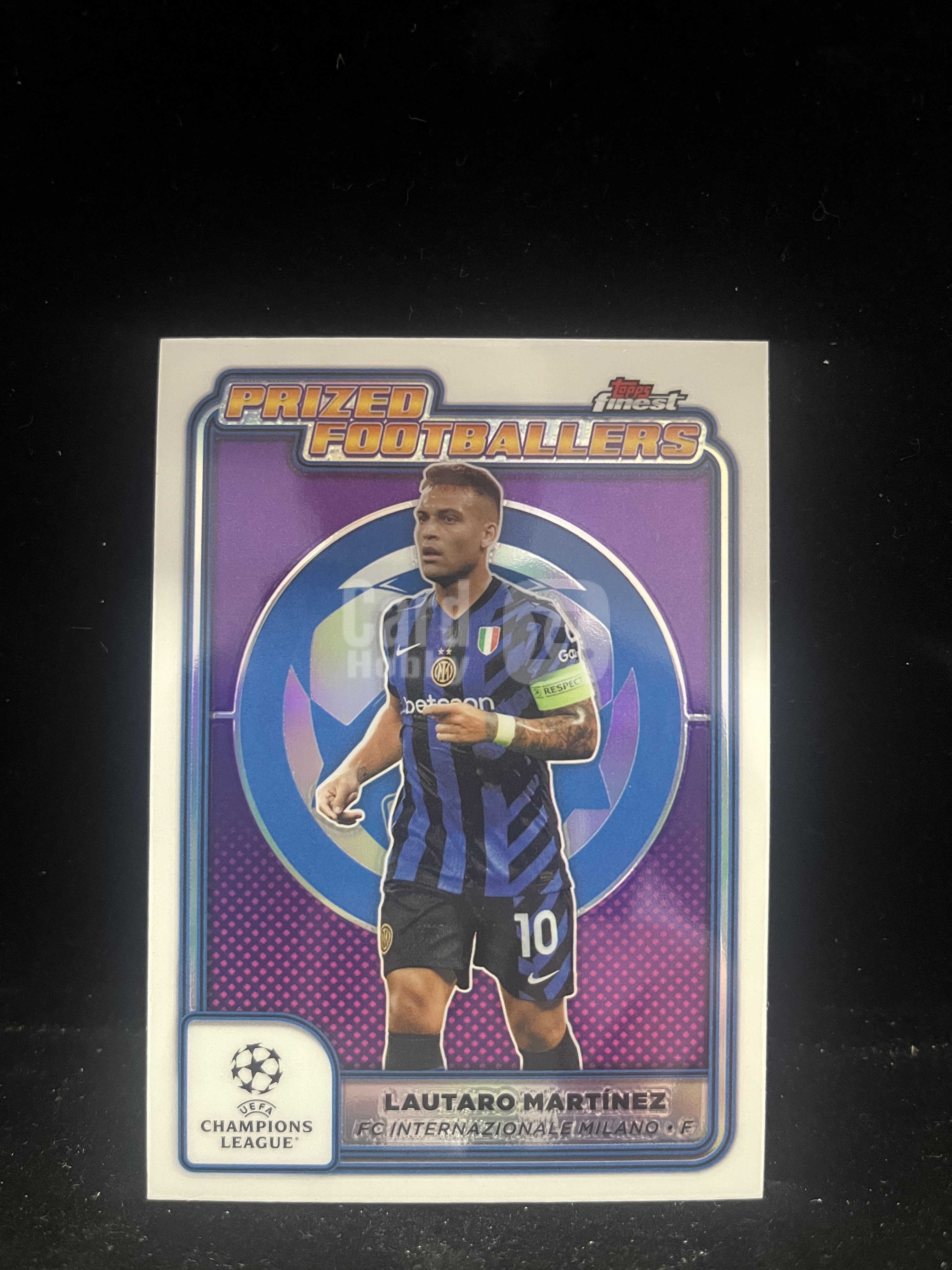 免费代拍 2024 Finest精品 欧冠 劳塔罗·马丁内斯 Lautaro Martínez Prized Footballers 折射 卡品如图#A481