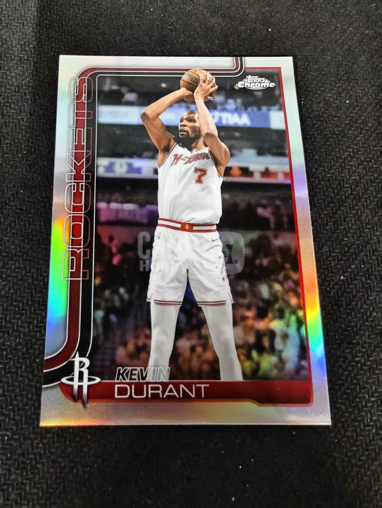 2026 Topps Chrome Update Kevin Durant 凯文 杜兰特 火箭 银折 TCU 划痕 边角瑕疵 #23