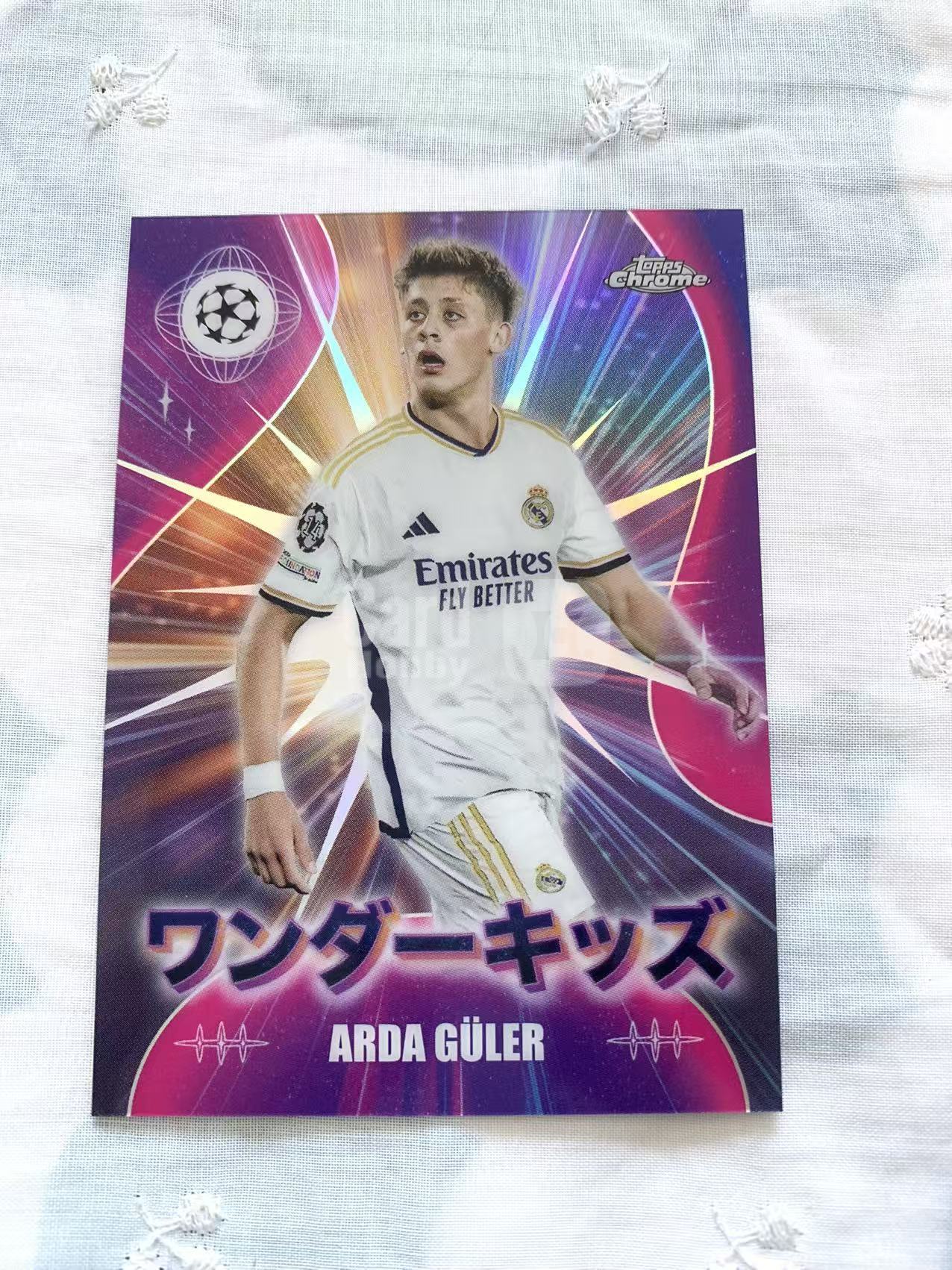 2023-24 topps Chrome 樱花 皇马 Guler 居莱尔 折射 银折 日版 飒飒