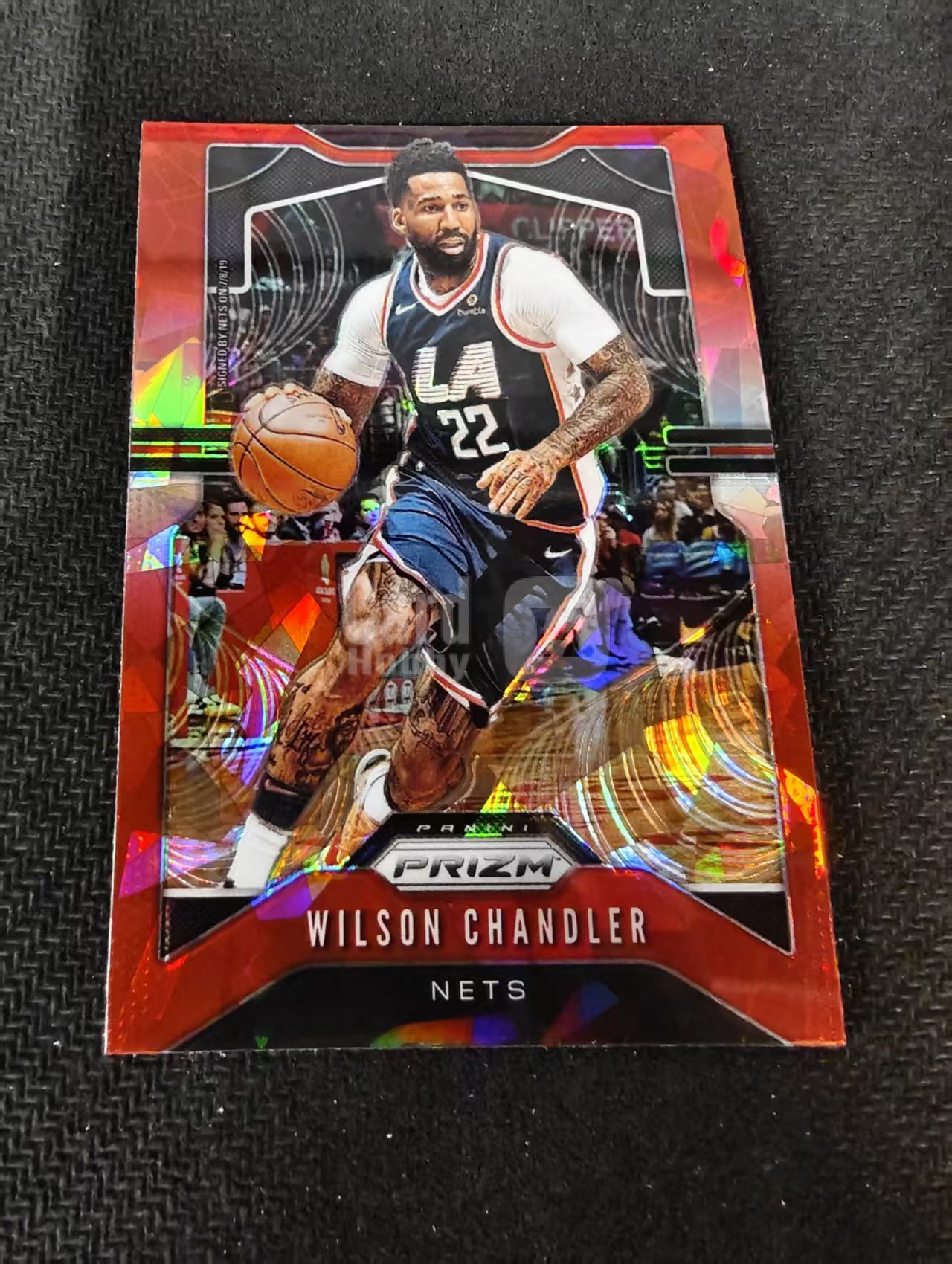 2019-20 Panini Prizm Wilson Chandler 篮网 威尔森 钱德勒 红碎冰 PZ 划痕 边角瑕疵 #221