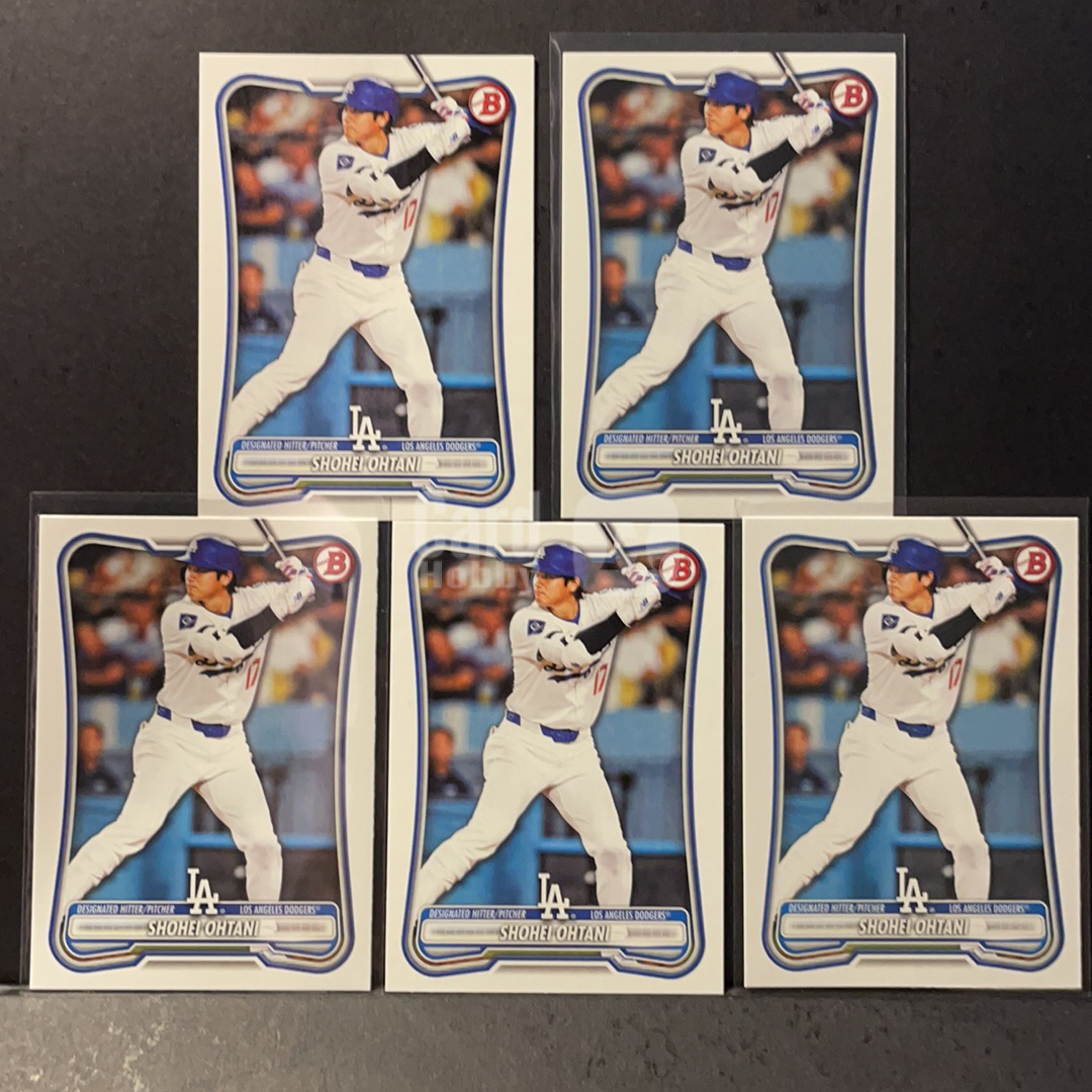 2026 Topps Bowman Shohei Ohtani RC 大谷翔平 谷子 洛杉矶道奇 base纸卡5张打包 2026 Topps Chrome Bowman Baseball棒球系列