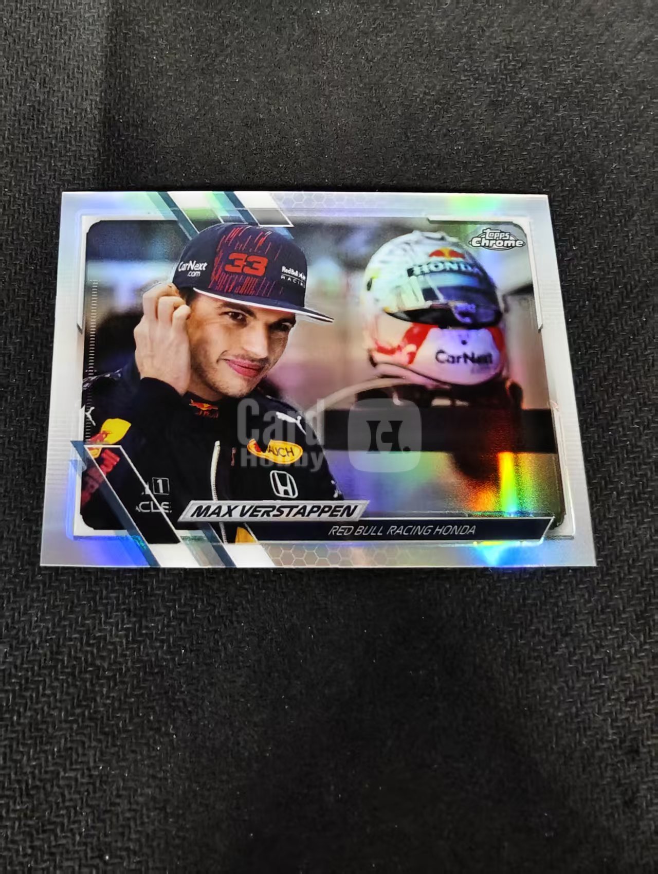 2021 Topps Chrome Max Verstappen F1 维斯塔潘 红牛 银折 划痕 边角瑕疵 #43