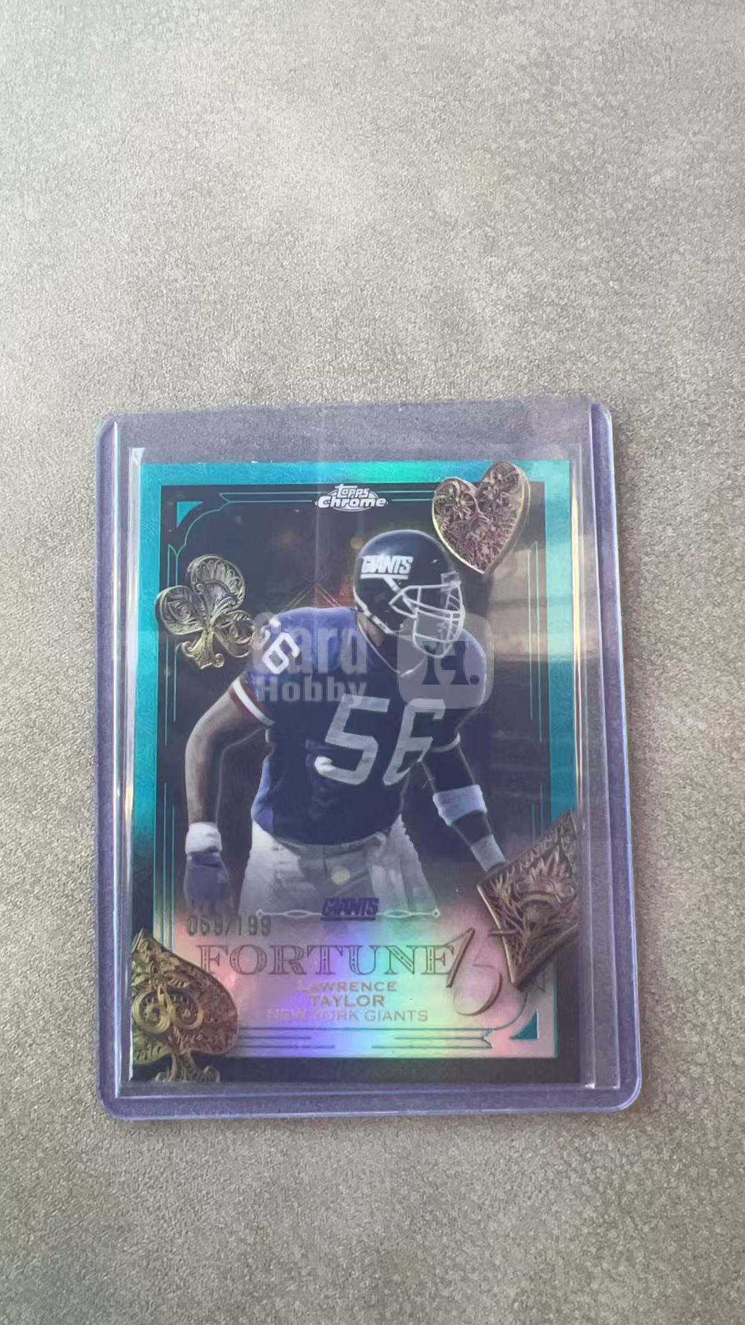 4282【330球星卡实体店代卖】2025 Topps Chrome NFL TC 元年 Lawrence Taylor 劳伦斯泰勒 青折 069/199编 仅顺丰寄付(UK23)