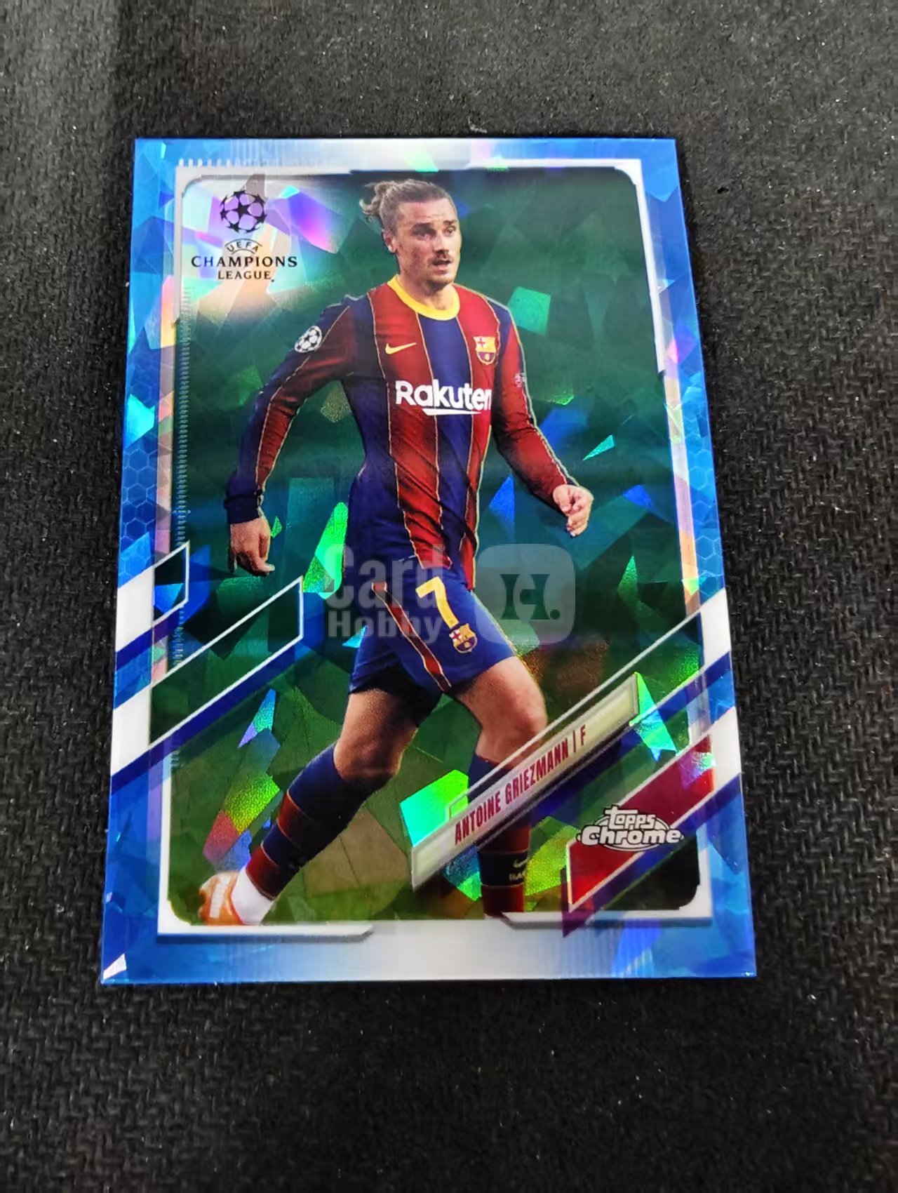 【可合并,不累计】2021 Topps Chrome Antoine Griezmann 欧冠 蓝宝石 巴萨 格列兹曼 蓝碎冰 不保卡品 介意勿拍 #29