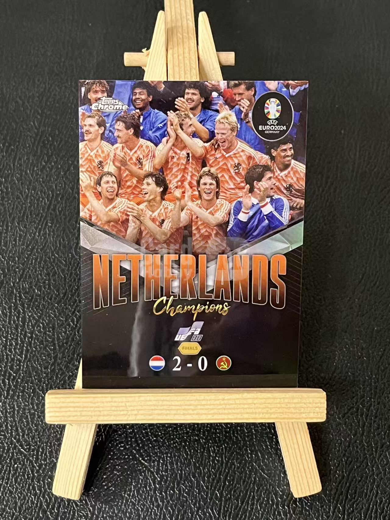 2024 Topps Chrome netherlands 荷兰2-0苏联 特卡 银折 欧洲杯 实卡精美 卡品如图 LA-1