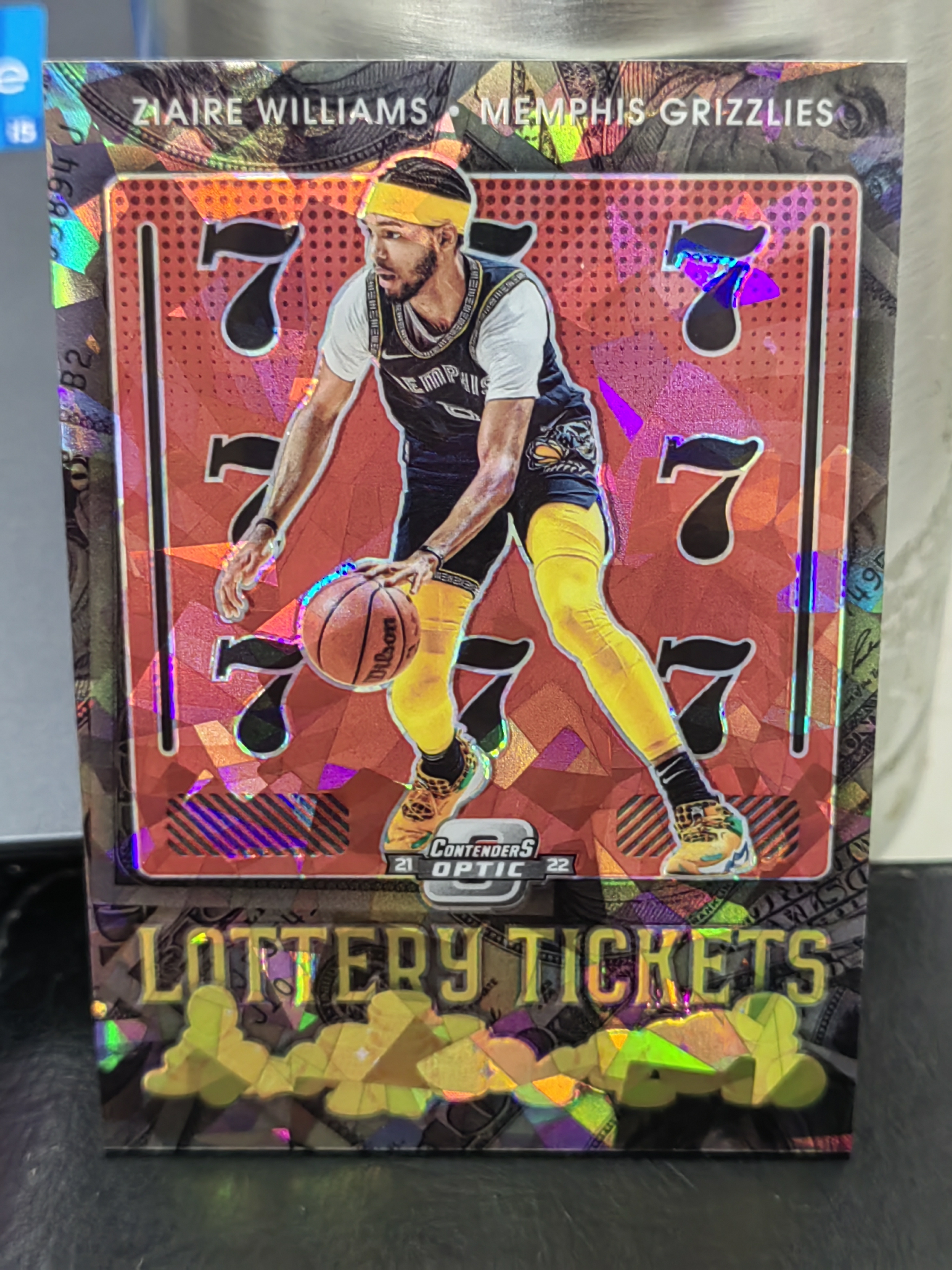 2021-22 Panini Contenders Zhaire Williams 球票 碎冰折 扎伊尔威廉姆斯 彩票 特卡 灰熊 篮 白边白角 不保卡品 卡品如图