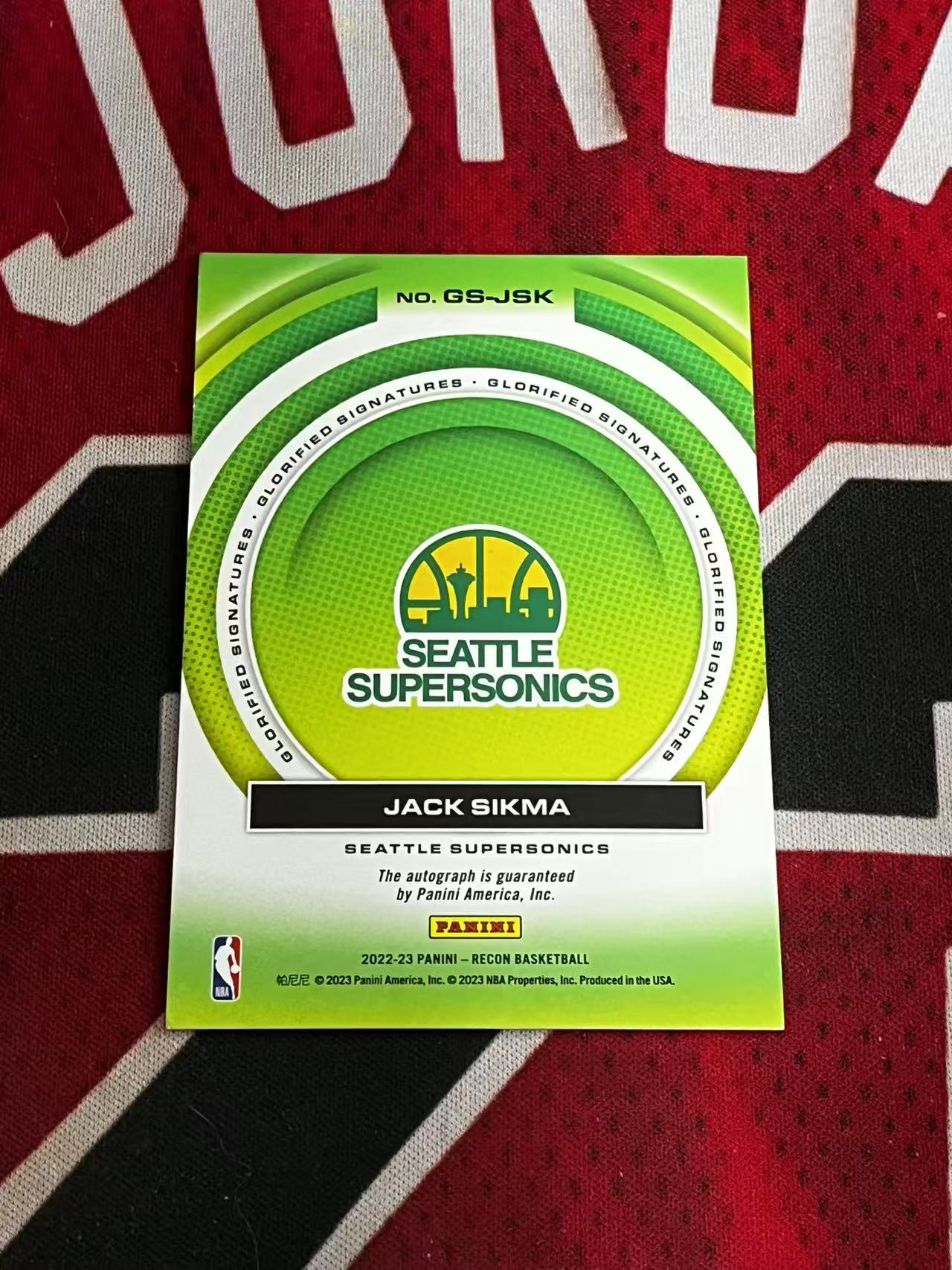 【接寄拍】2022-23 PANINI RECON 超音速名宿 杰克西科马 希科马 125编 签字卡 银折 折射 专收凑套必备【烂臭嘴拍卖】
