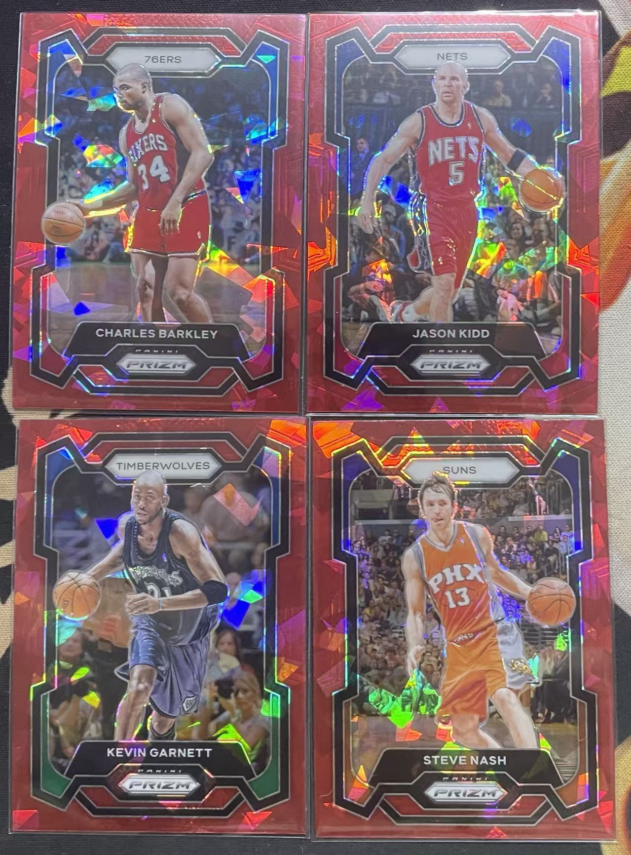 2023-24 Panini Prizm Steve Nash 斯蒂夫·纳什 凯文·加内特 查尔斯·巴克利 杰森·基德 红碎冰折 折射 pz 不保卡品 打包 值得投资(猴子卡社)