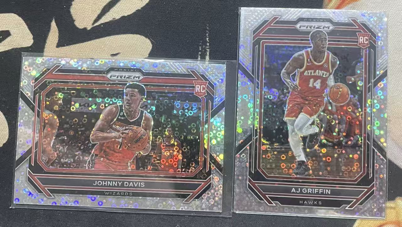 2021-22 Panini Prizm AJ Griffin aj·格里芬 约翰尼·戴维斯 rc 新秀年 白泡泡折 打包 折射 pz 值得收藏(猴子卡社)