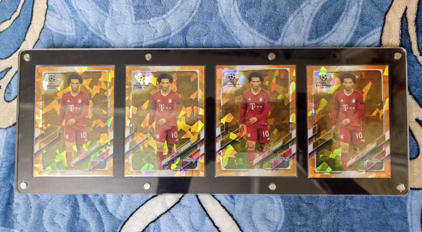 2021 Topps Chrome 欧冠 Leroy Sané 勒鲁瓦·萨内 橙碎冰 蓝宝石 50编 首尾编 同背 反同背 超牛编号 拜仁 曼城 德国 加拉塔萨雷 凑套不易 送卡砖 不保卡品 收藏必备