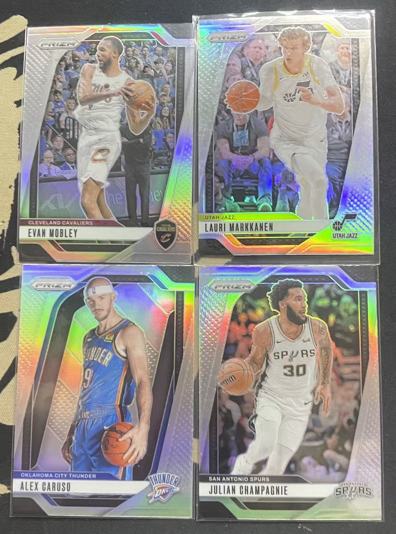 2024-25 Panini Prizm Evan Mobley 埃文·莫布利 劳里·马尔卡宁 朱利安· 尚帕尼 亚历克斯·卡鲁索 pz 银折 折射 打包 值得收藏(猴子卡社)