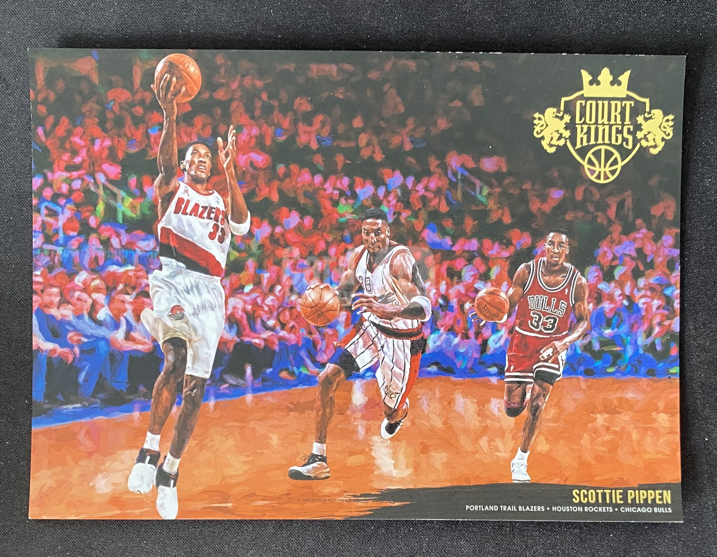 2015-16 Panini Court Kings Scottie Pippen 【来拆波卡】公牛 火箭 开拓者 斯科蒂 皮蓬 生涯纪录 油画 大卡 base bo