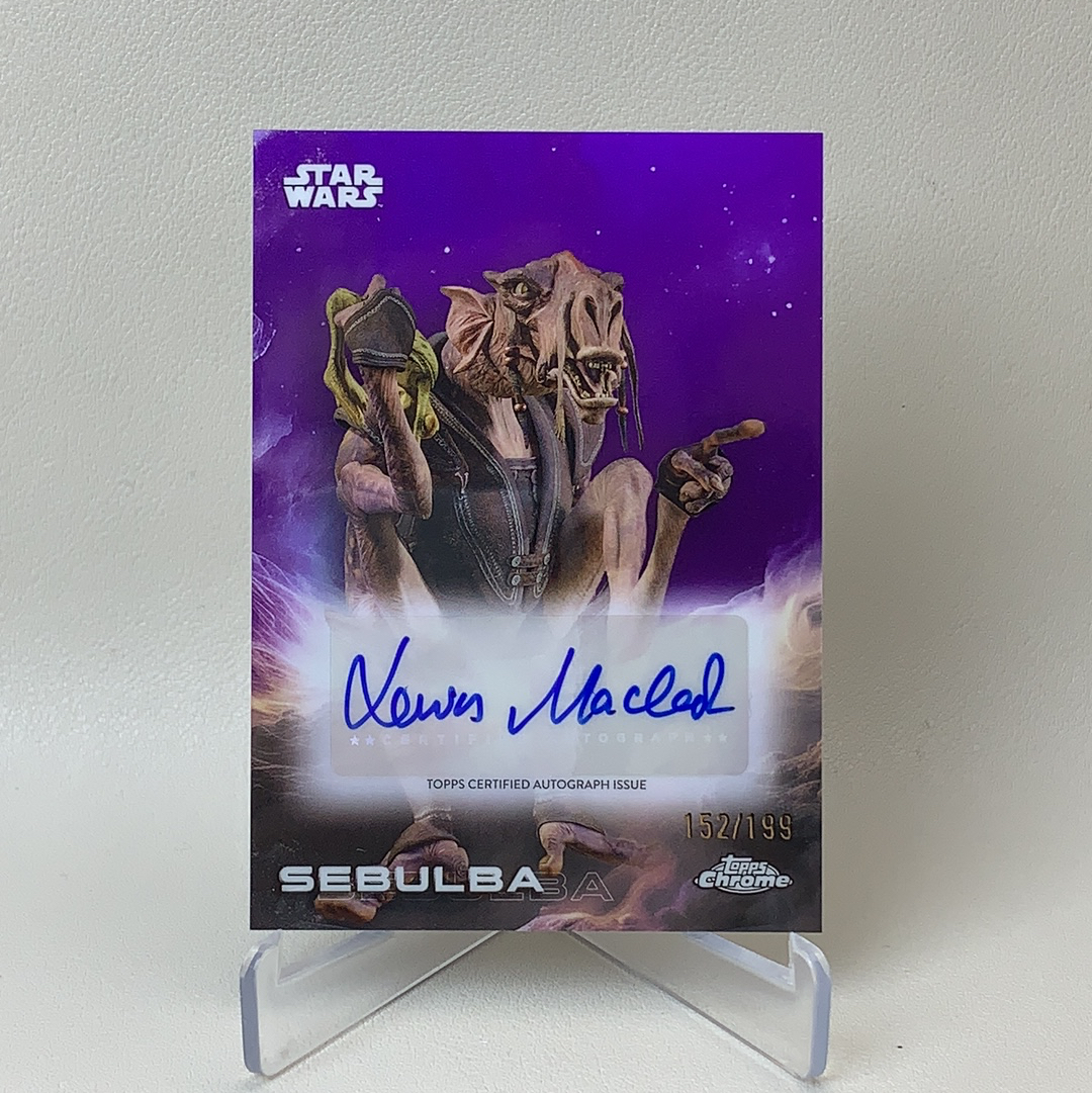 【弈卡代拍】 2025 Topps Chrome Star Wars Hobby 星球大战 星战 签名 蓝字贴签 Sebulba 塞布巴 152/199编 品相如图 凑套必备 Mito