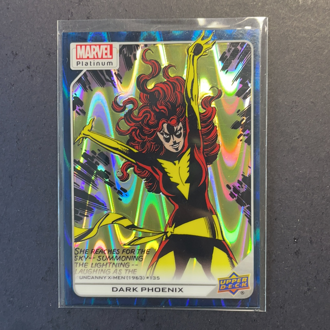 2025 Upper Deck Marvel (MCU) Platinum白金 黑凤凰 base青波纹折射799编 序号121 2024 UD漫威漫画铂金系列 UD折射元年绝版系列 粉条代拍