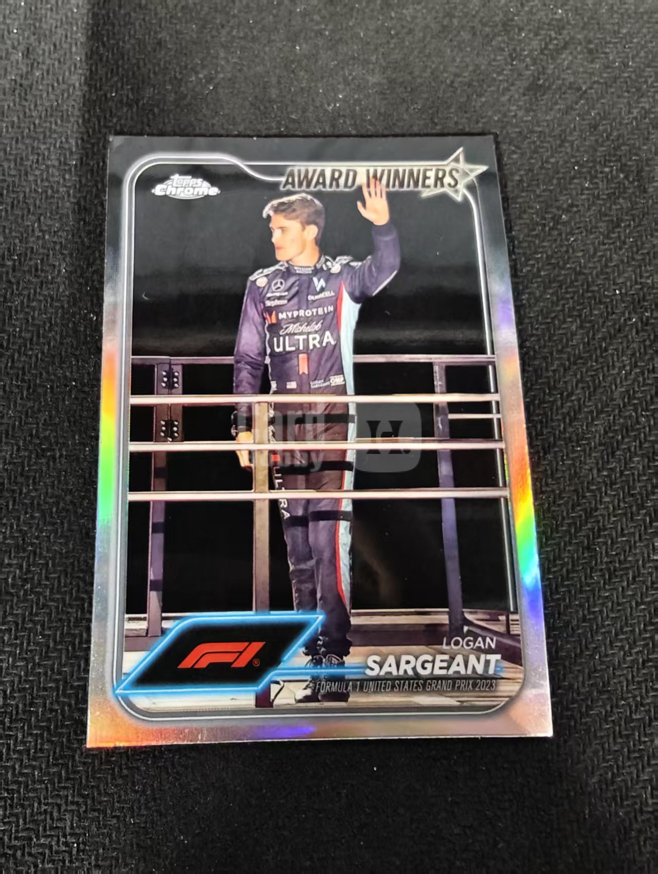 2024 Topps Chrome F1 Logan Sargeant 萨金特 威廉姆斯车队 银折 划痕 边角瑕疵 #186