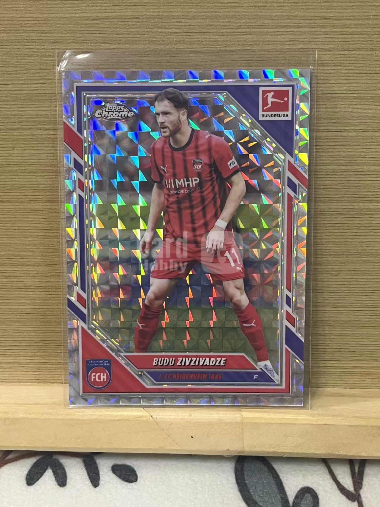 2026 Topps Chrome budu zivzivadze 齐夫齐瓦泽 马赛克折 海登海姆 银折 德甲 实卡精美 卡品如图 LZ14