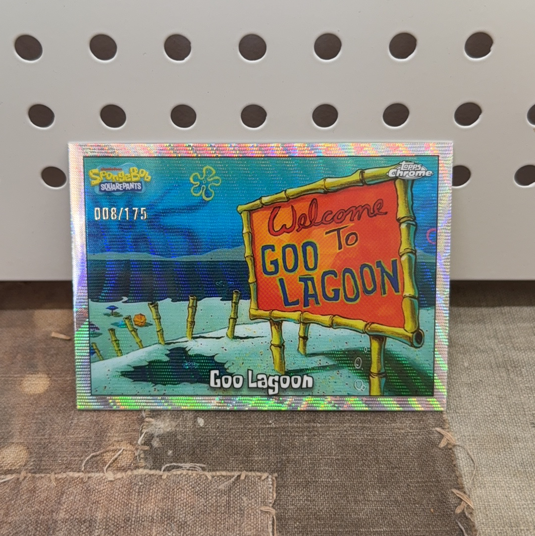 2025 Topps Chrome SpongeBob 25th 海绵宝宝 25周年 棱镜折 008/175 编 Goo Lagoon 酷乐湖 #42