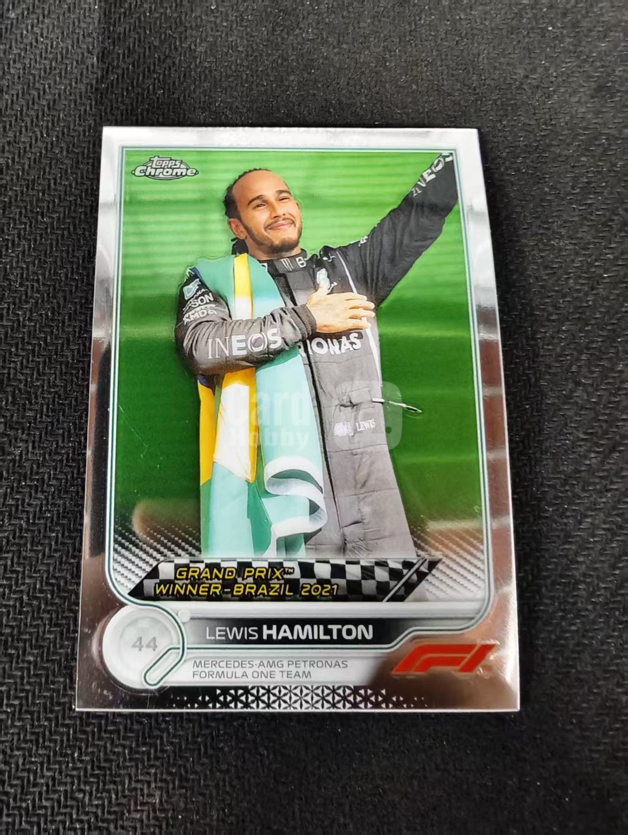 2022 Topps Chrome F1 Lewis Hamilton 刘易斯 汉密尔顿 AMG梅赛德斯奔驰 划痕 边角瑕疵 #169