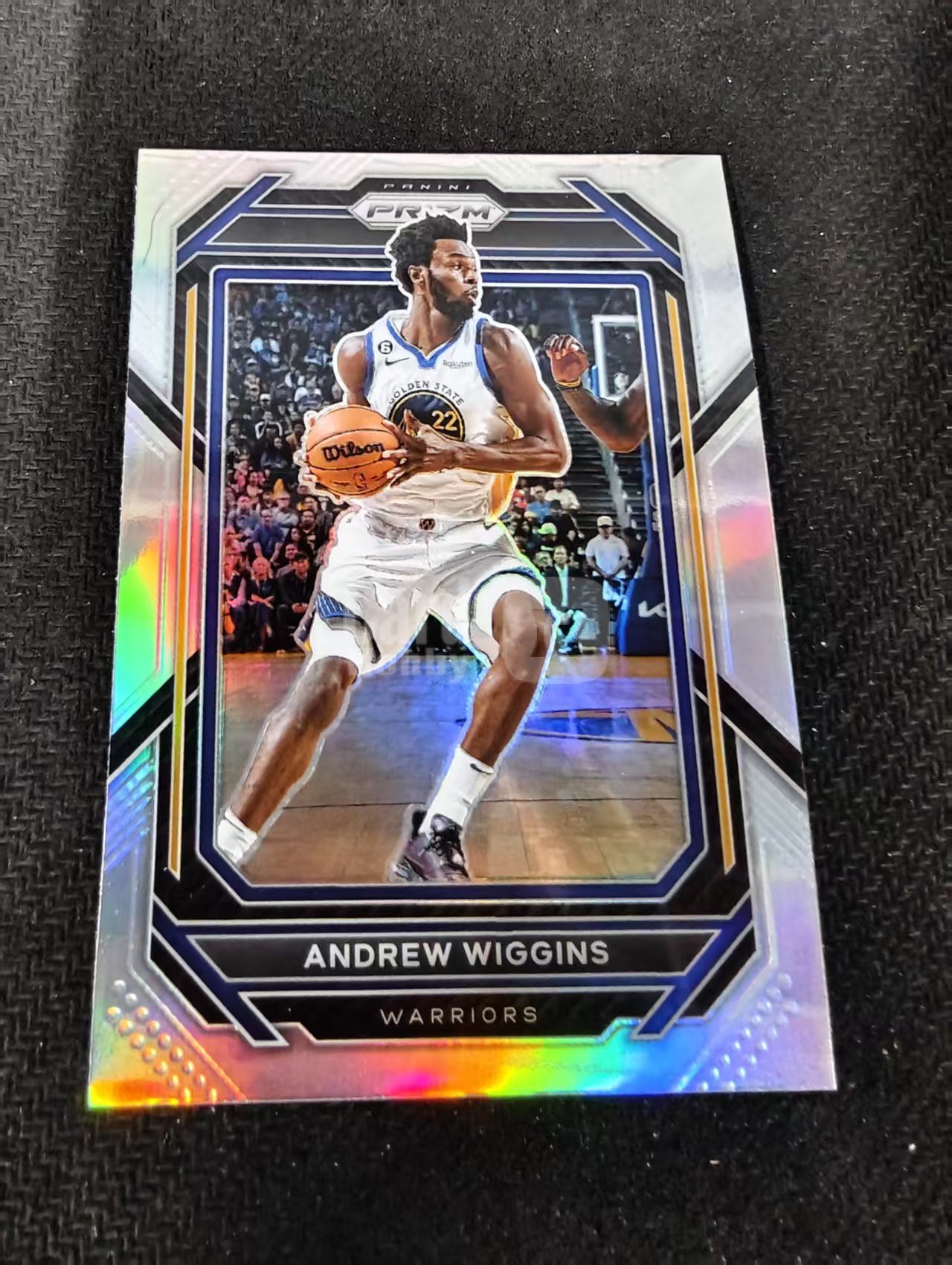 2022-23 Panini Prizm Andrew Wiggins 威金斯 维金斯嘴哥 勇士 银折 PZ 划痕 边角瑕疵 #114