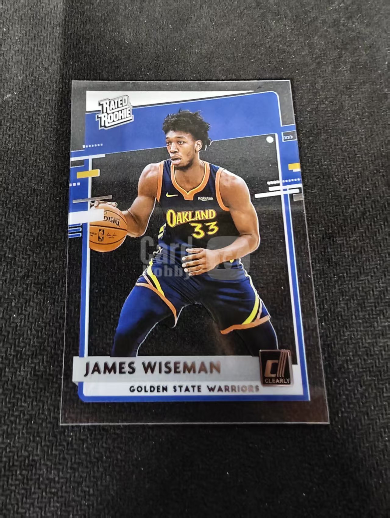 2020-21 Panini Donruss James Wiseman RC 杜蕾斯 新秀 勇士 詹姆斯 怀斯曼 透明 胶片 划痕 边角瑕疵 #61