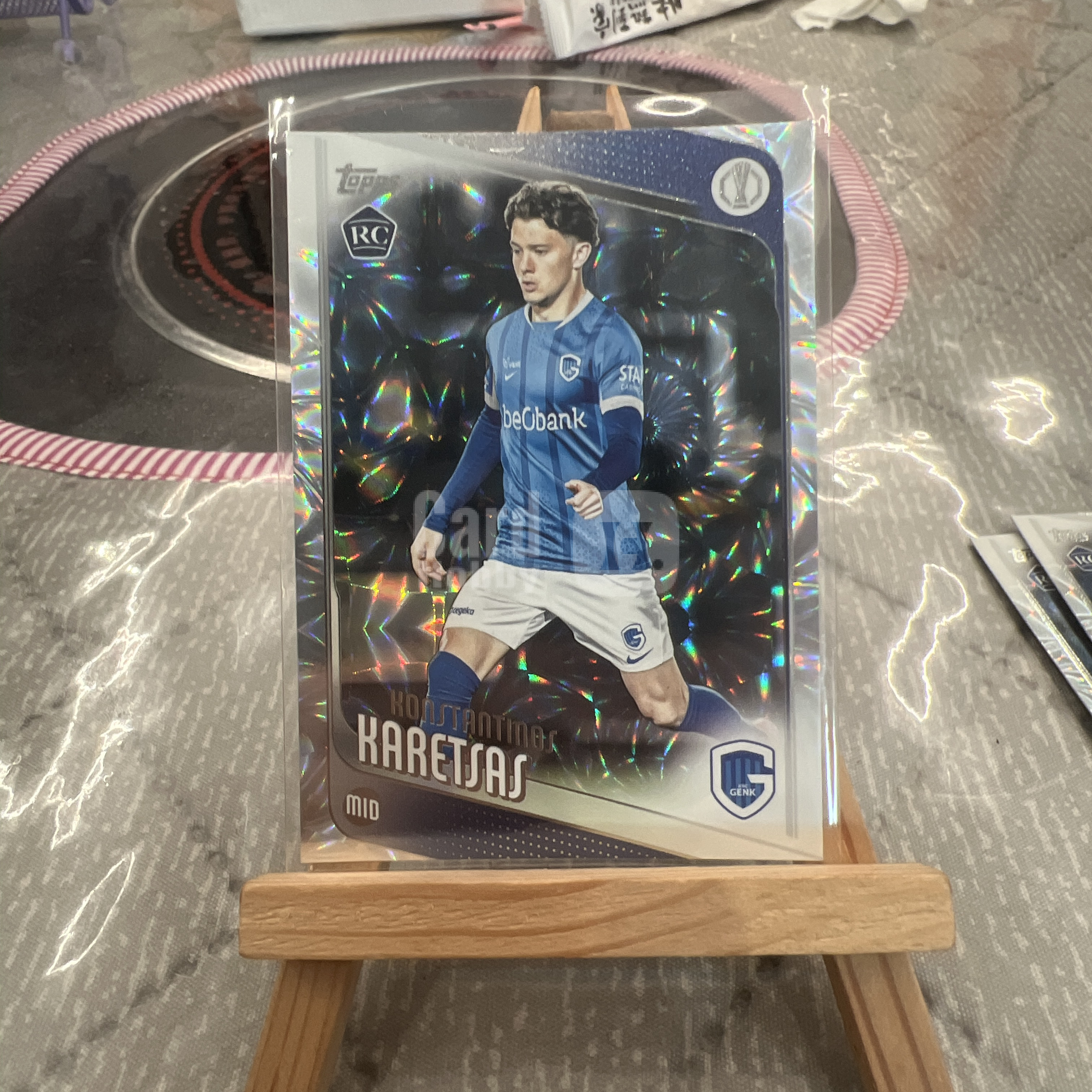 【X12-1-可无限累积】2026 topps konstantinos karetsas 欧冠 亨克 康斯坦丁诺斯 卡雷察斯 新秀 rc
