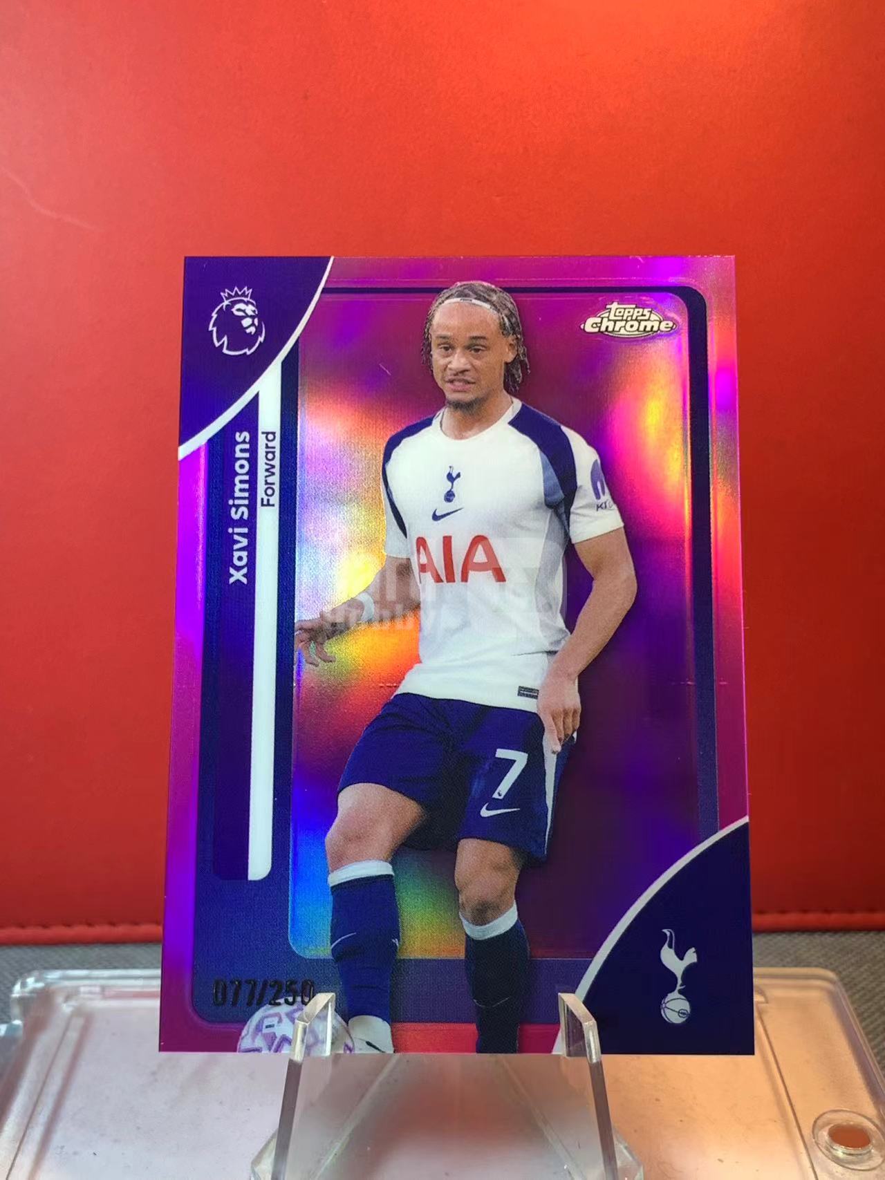 (詹叔代拍)2026 Topps Chrome Xavi Simons 哈维 西蒙斯 热刺 077/250编 未来可期 卡品如图 顺丰寄付 泰山