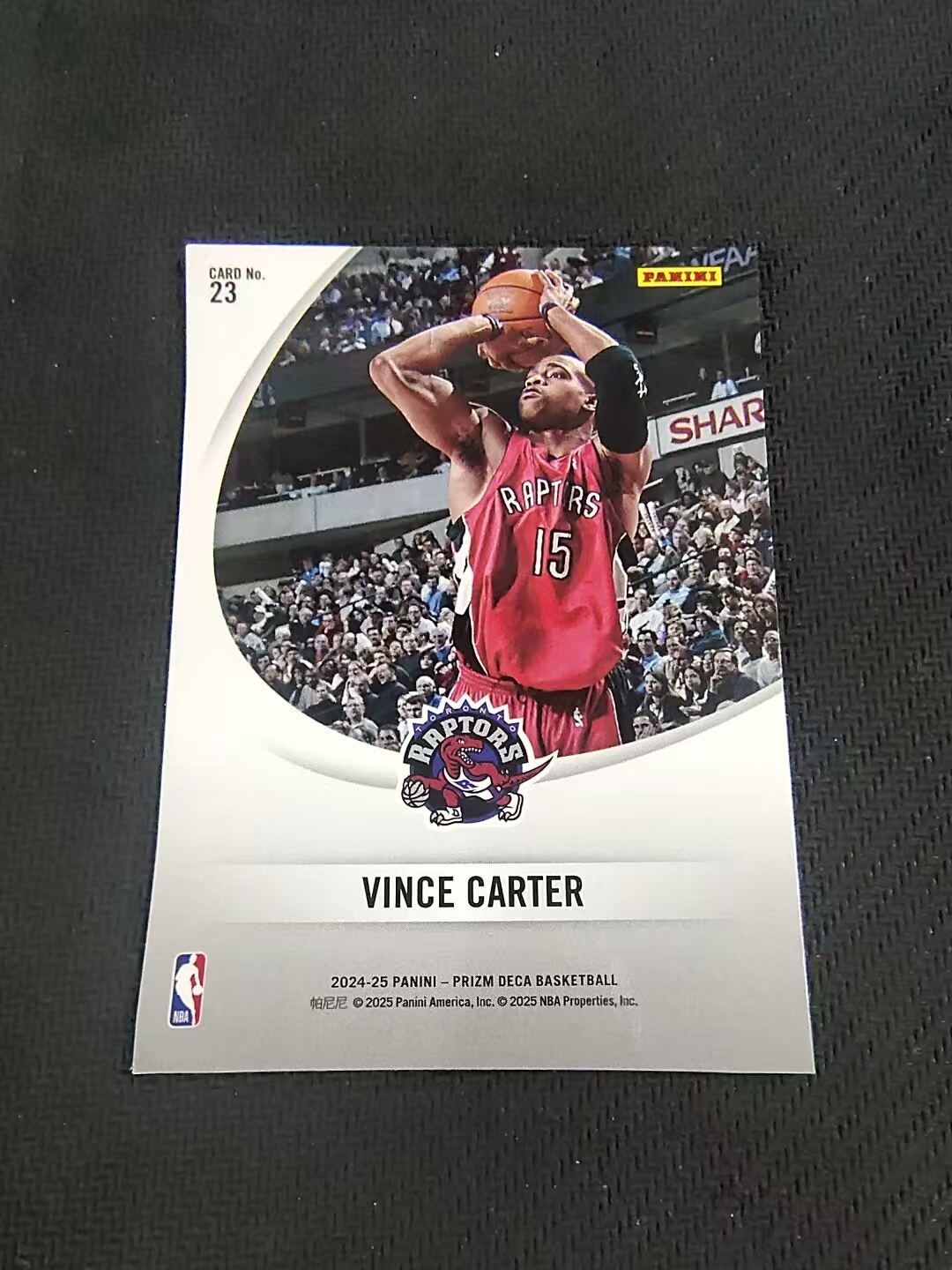 【可合并,不累计】2024-25 Panini Prizm Vince Carter Deca 文斯 卡特 猛龙 PZ 复刻 特卡 划痕 边角瑕疵 #23