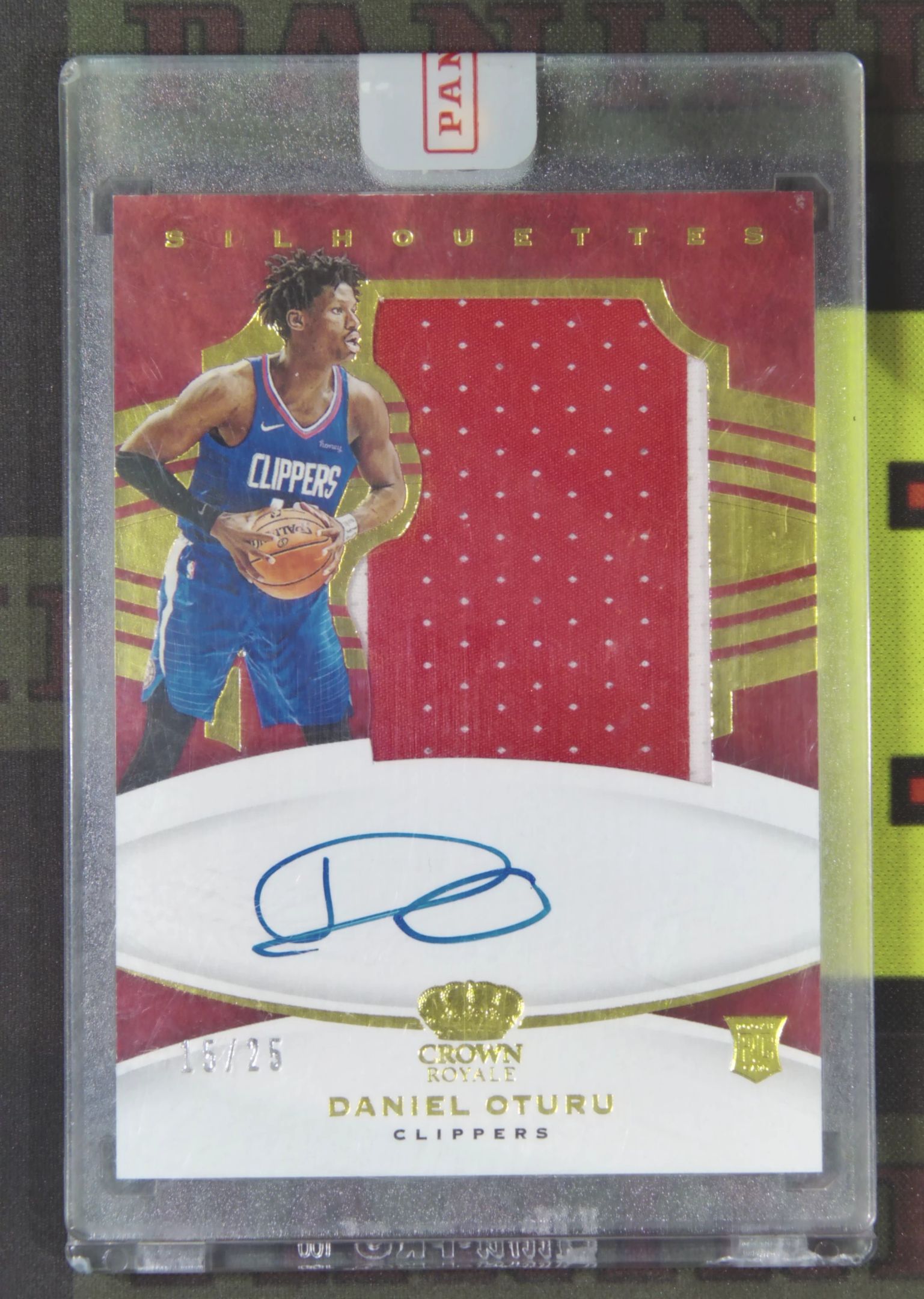 2020-21 Panini Crown Royale Daniel Oturu RC Nirvana Project 丹尼尔 奥图鲁 快船 新秀 15/25 RPA 皇冠 原封砖 卡品如图zz001