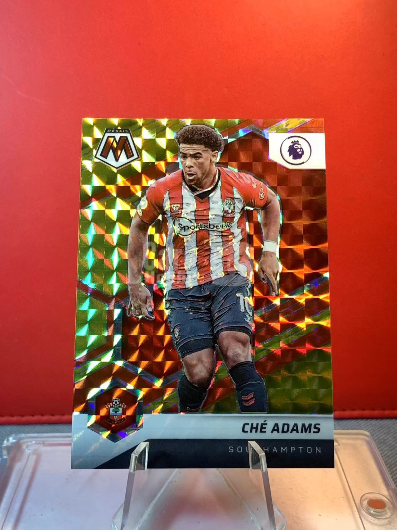 (詹叔代拍)2021-22 Panini Mosaic 马赛克 英超 Che Adams 切 亚当斯 南安普顿 70/88编 红金马赛克折 卡品如图 顺丰寄付 泰山