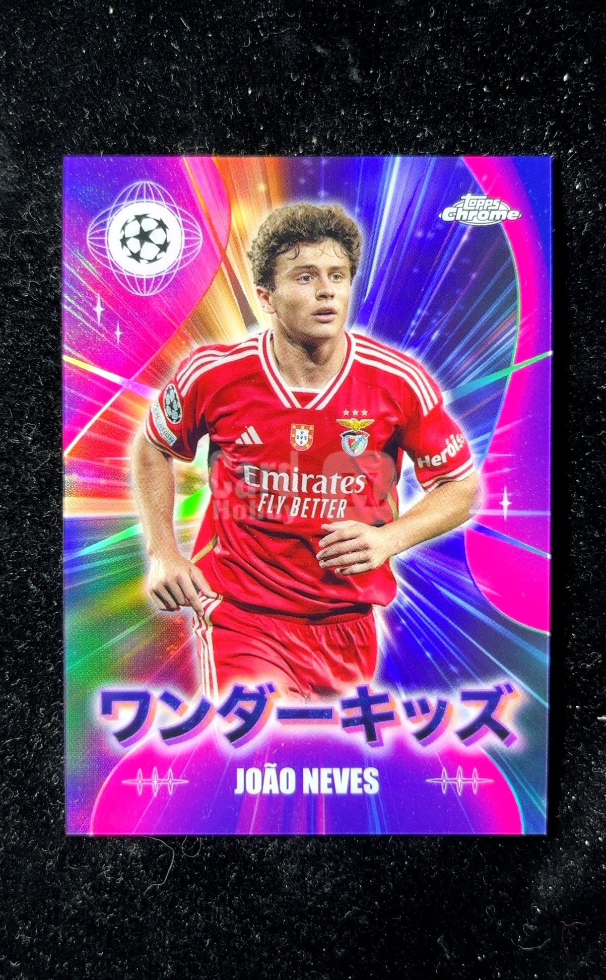 【小白1%代卖】2024 Topps Chrome Wonderkids 神奇小妖特卡 日版 JOÃO NEVES 若昂·内维斯 紫折 折射 凑套必备 极具价值 #WK-19 0605