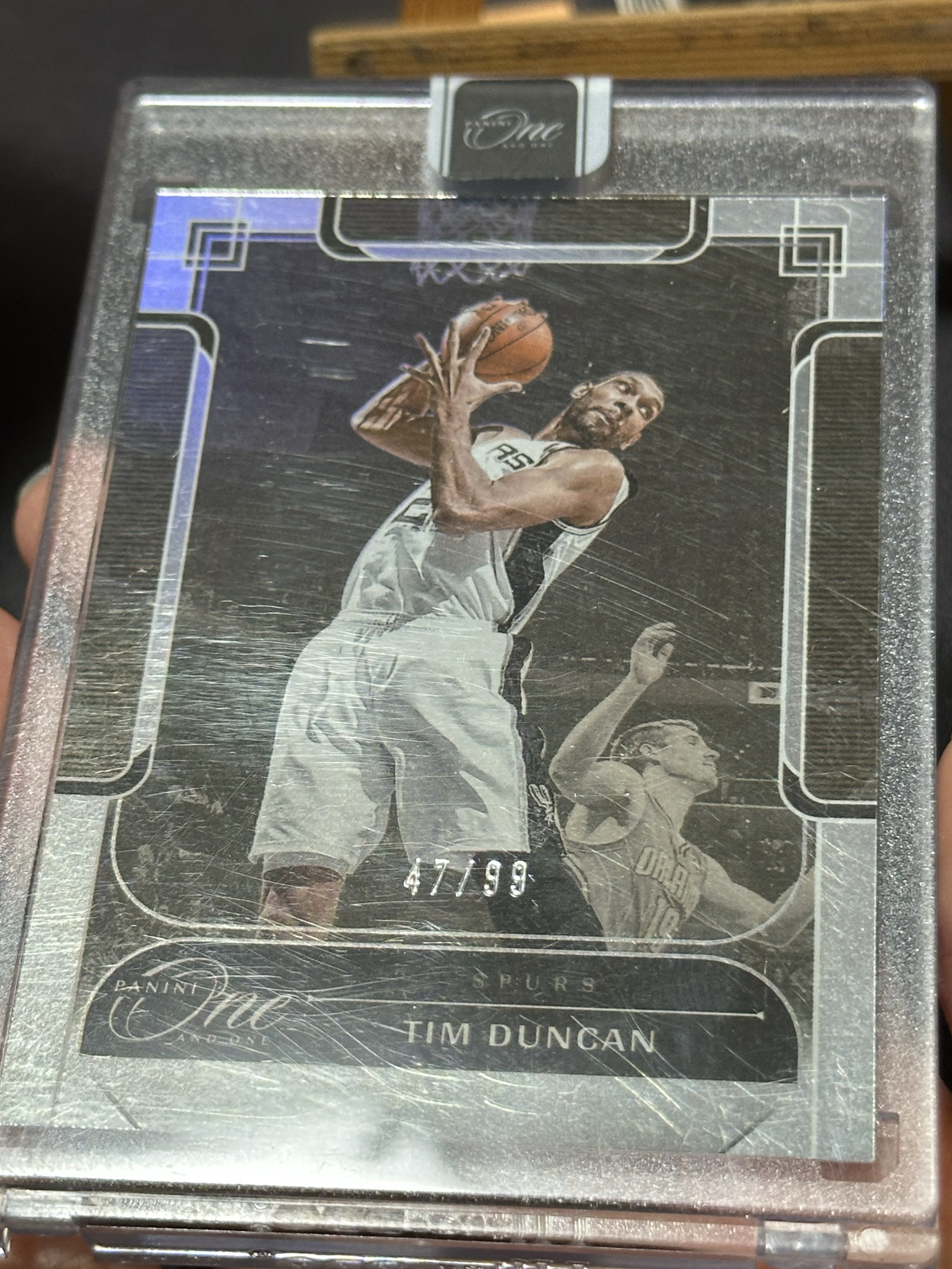 【八爪鱼拍卖🐙免手续费】2023-24 Panini One and One Tim Duncan 马刺 蒂姆 邓肯 /99编 银折 base 折射 原封砖