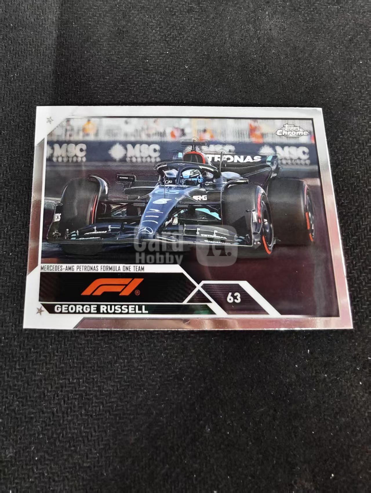 2023 Topps Chrome F1 George Russell 乔治 拉塞尔 梅赛德斯车队 划痕 边角瑕疵 #105