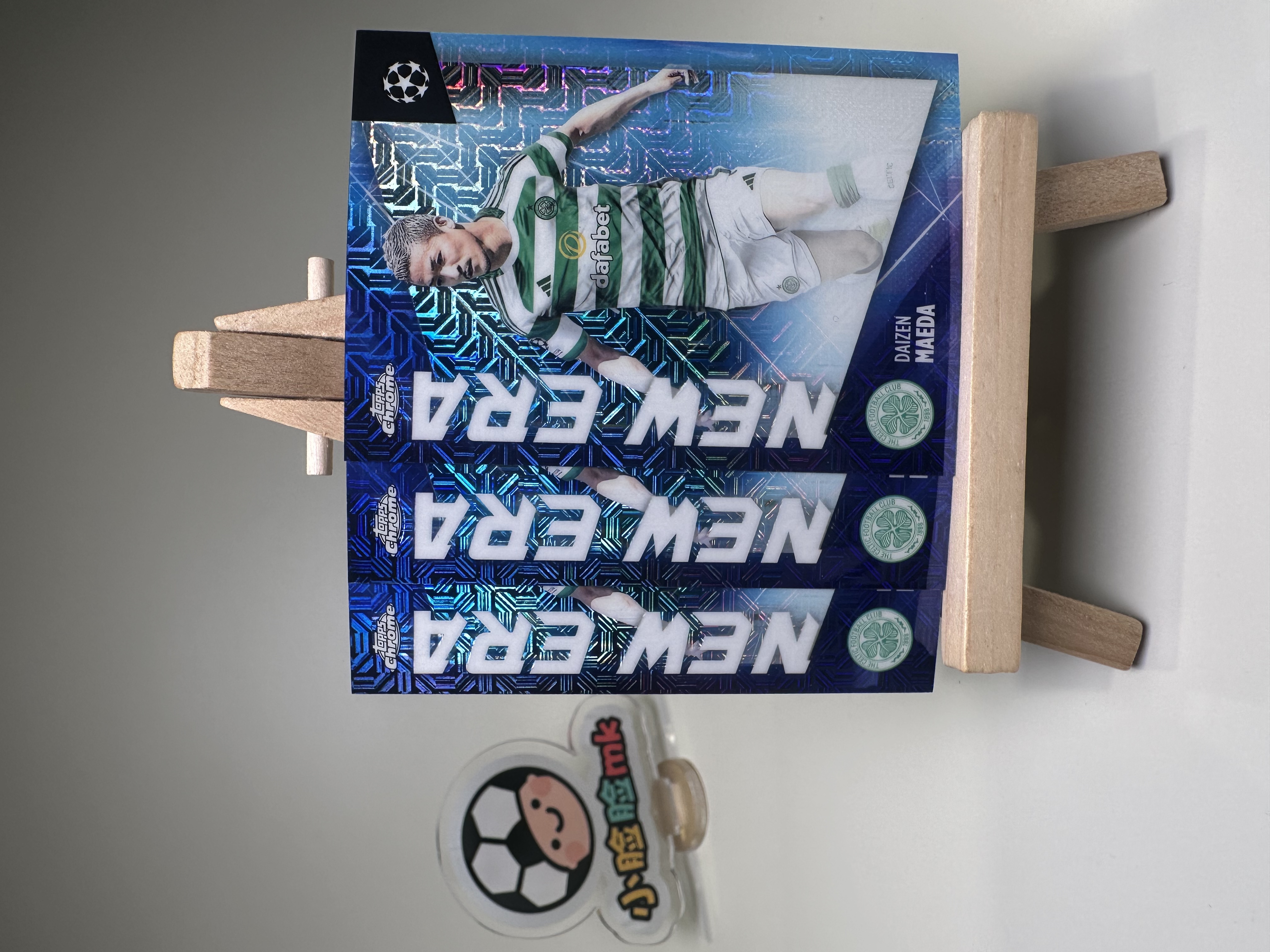 2024-25 Topps Chrome Daizen Maeda 欧冠日版TC 前田大然 凯尔特人 日本 Mojo折 折射 三张打包 LOT NewEra 新生代特卡 收藏必备 微瑕卡品如图