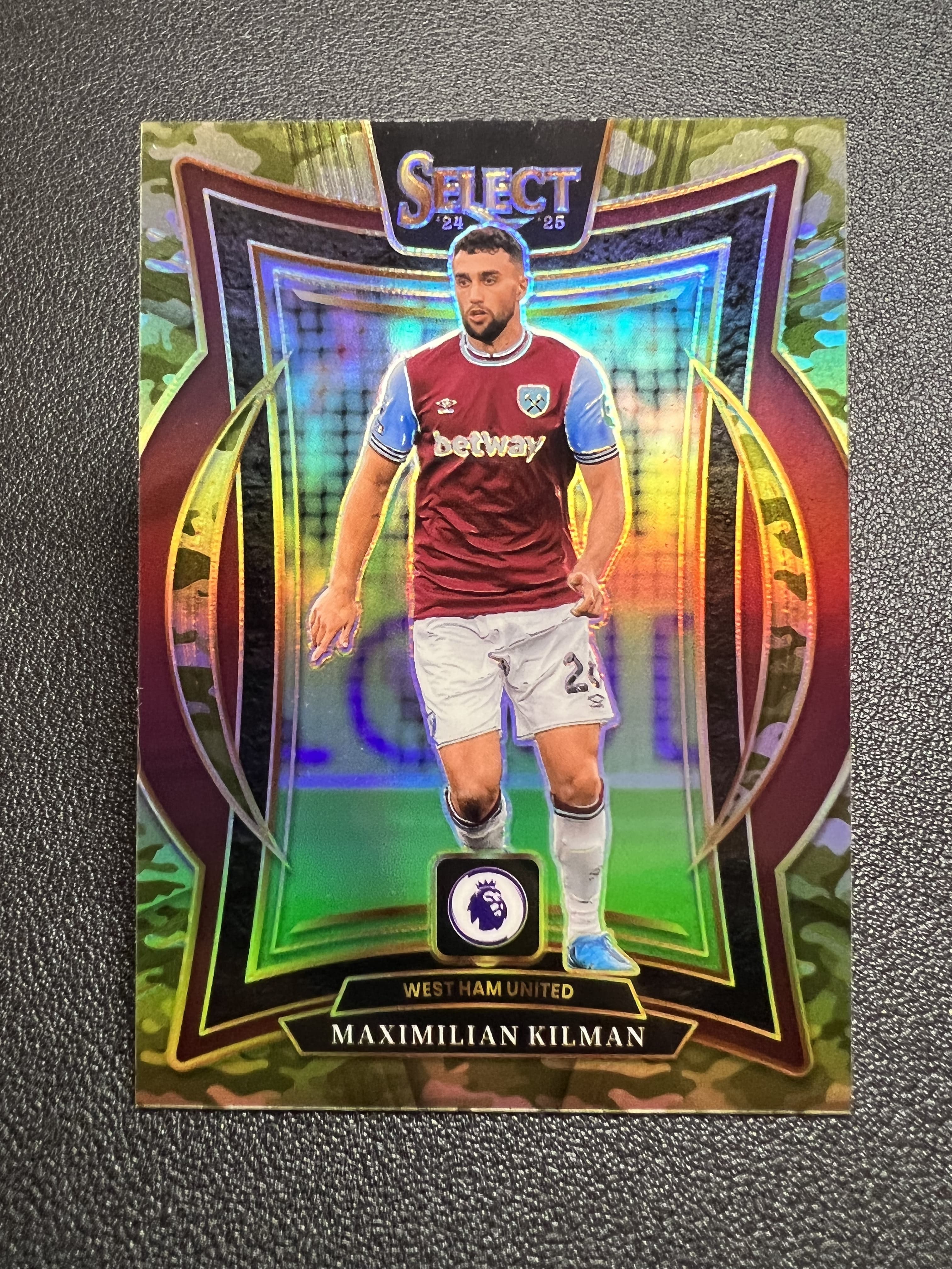 2024-25 Panini Select Maximilian Kilman 【星佑代卖】SE 英超 西汉姆联 马克西米利安 基尔曼 迷彩折 150编 收藏必备 alan