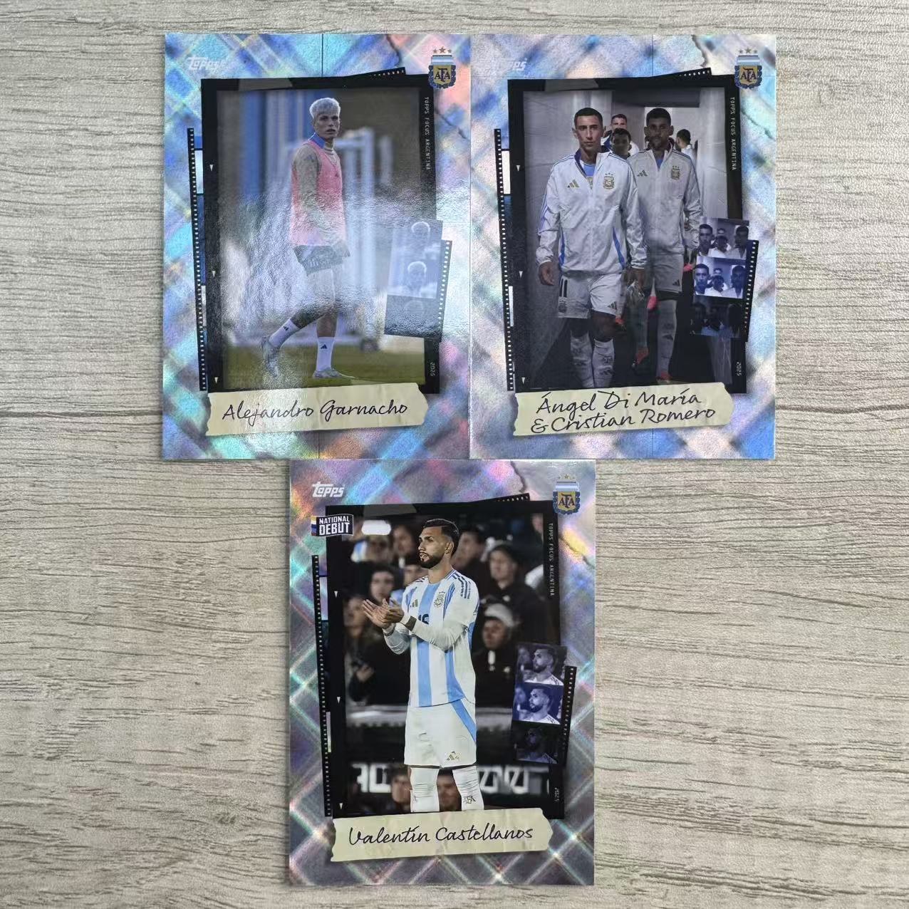2025 Topps Focus Argentina 阿根廷聚焦队盒 加纳乔 迪玛利亚 罗梅罗 卡斯特利亚诺斯 快门时间折 阿根廷 lot打包 不保卡品(许哥)