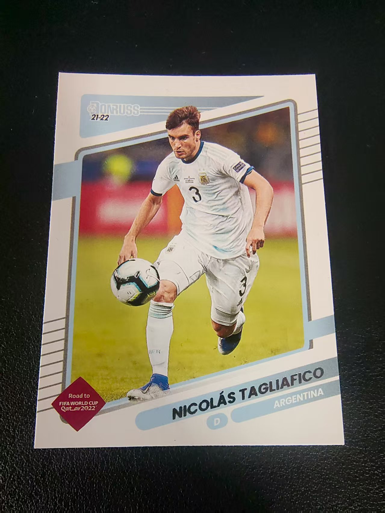 【可合并,不累计】2021-22 Panini Donruss Nicolas Tagliafico 阿根廷 塔利亚菲戈 杜蕾斯 世界杯 边角瑕疵 #7