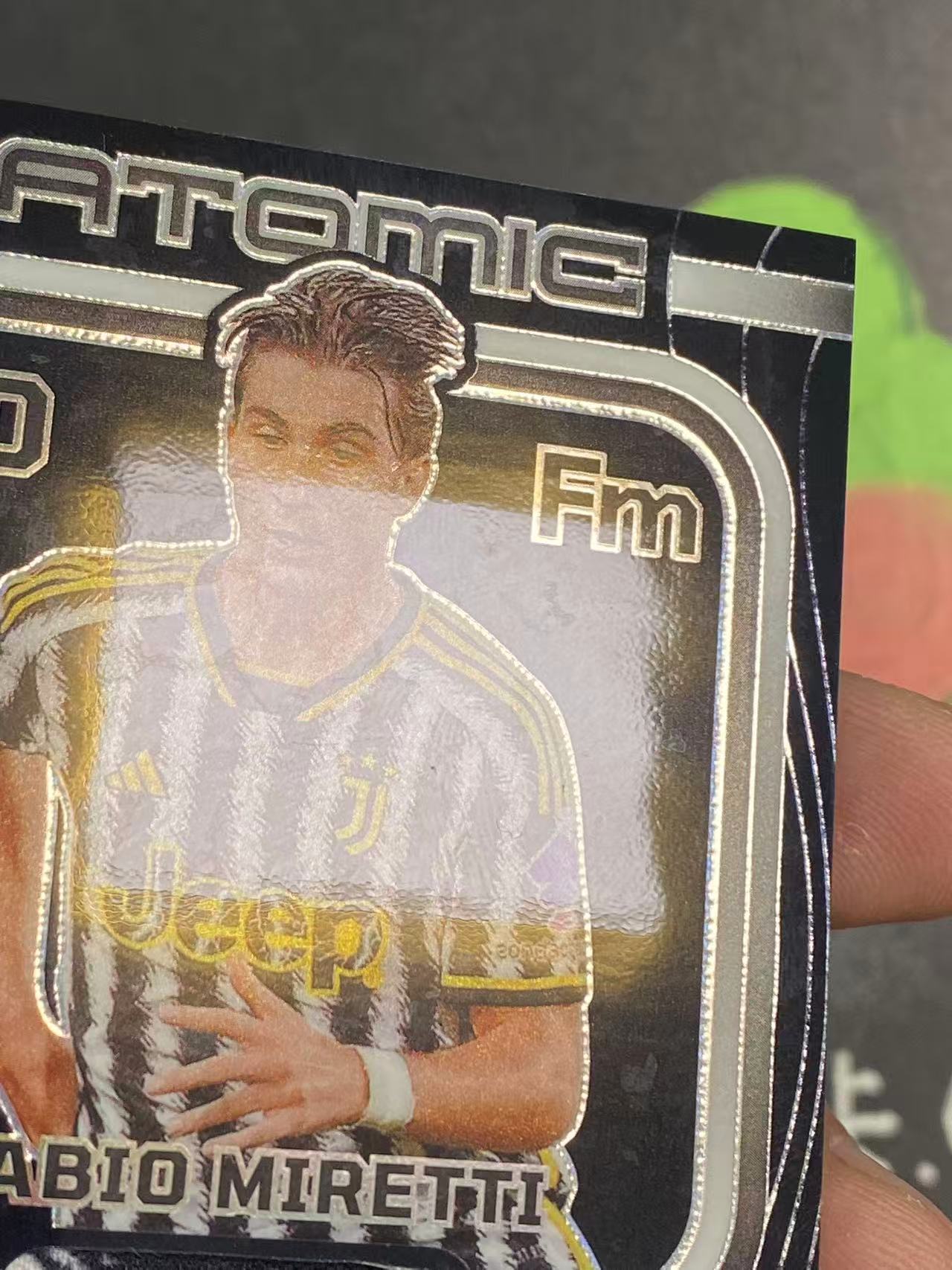 2023-24 Panini Obsidian Fabio Miretti 黑曜石 尤文图斯 法比奥 米雷蒂 199编 物料 球衣 微瑕如图【ZYP代拍】LE23