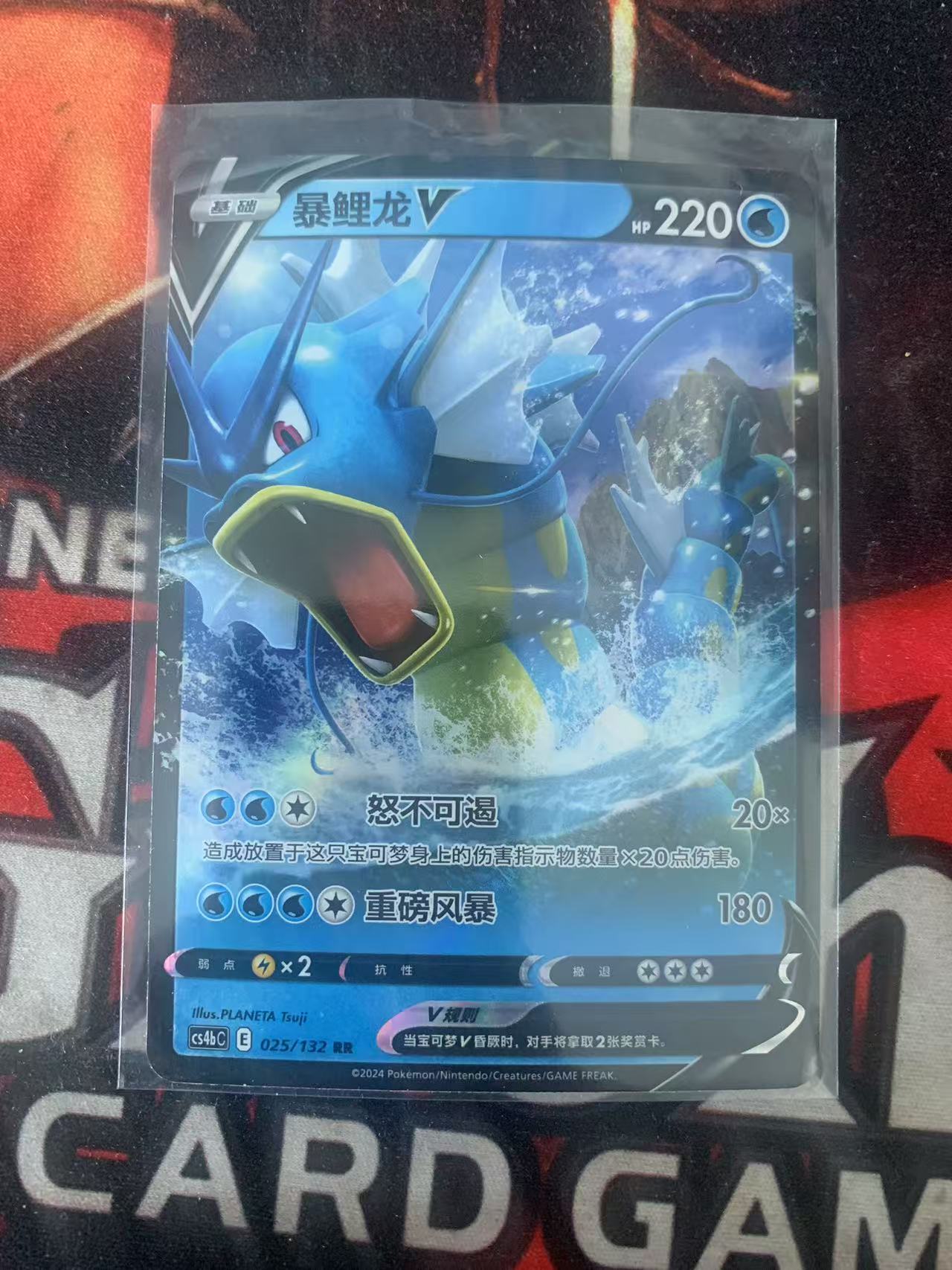 2024 Pokemon TCG 1 暴鲤龙V chs 宝可梦 简中 木水拍卖第一百七十五期