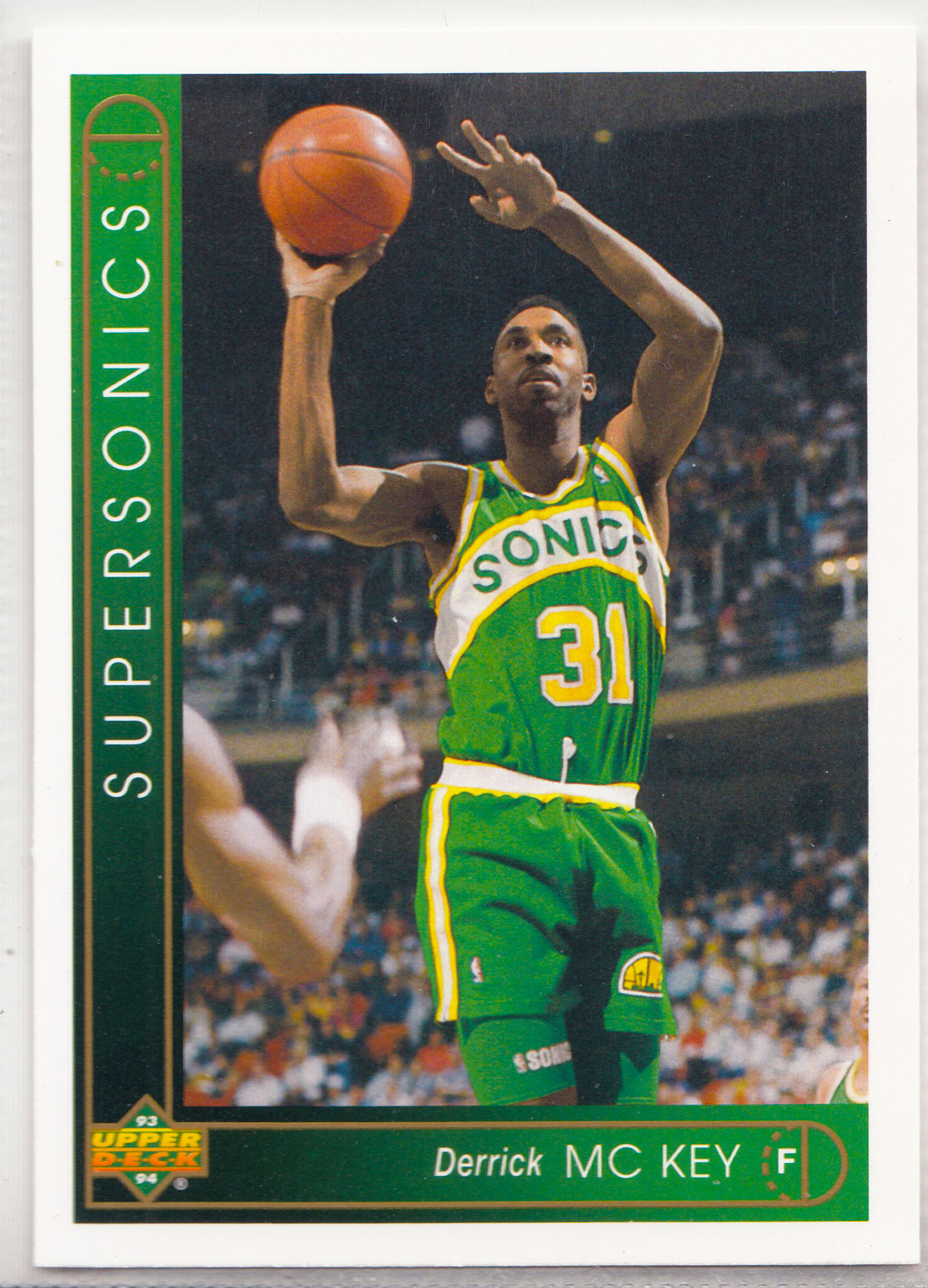 【ABC1 Card Market】1993-94 Upper Deck UD Basketball Derrick McKey 德里克 麦基 Seattle SuperSonics 超音速 Base Set #133 XY11327