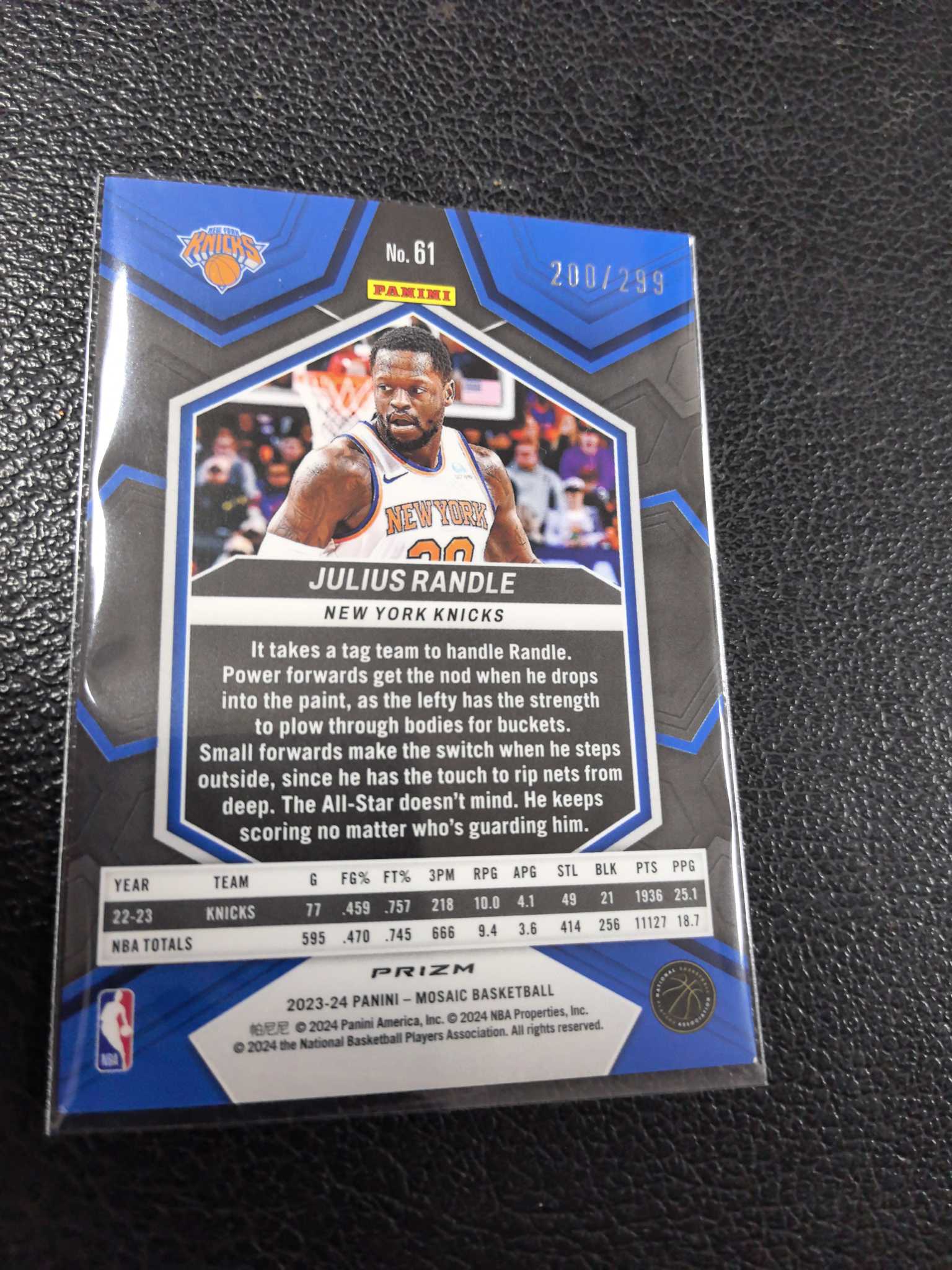 2023-24 兰德尔 299编 红折 变形虫 折 折射 马赛克 10-9