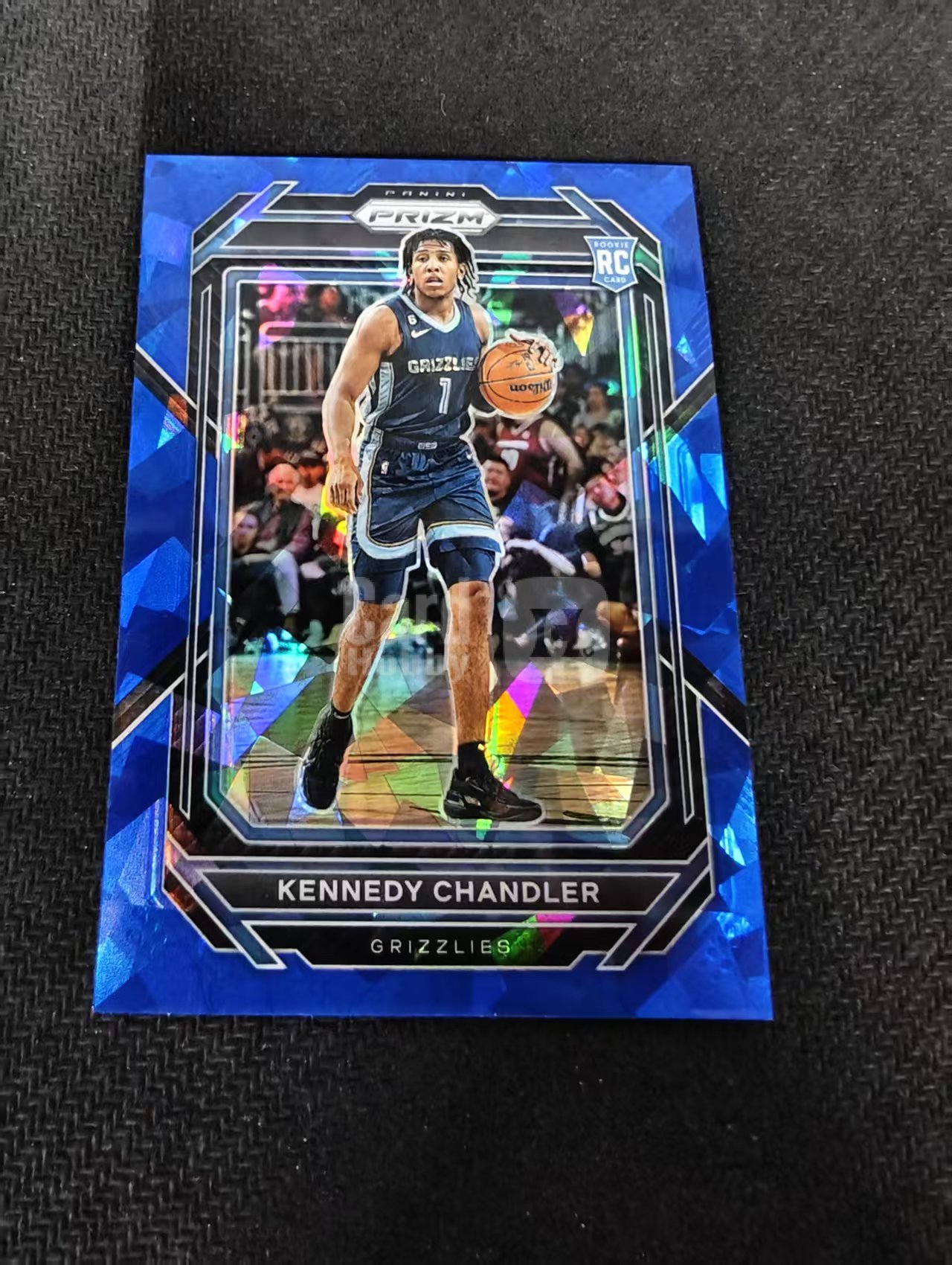 2022-23 Panini Prizm Kennedy Chandler 肯尼迪 钱德勒 灰熊 蓝碎冰 125编 划痕 边角瑕疵