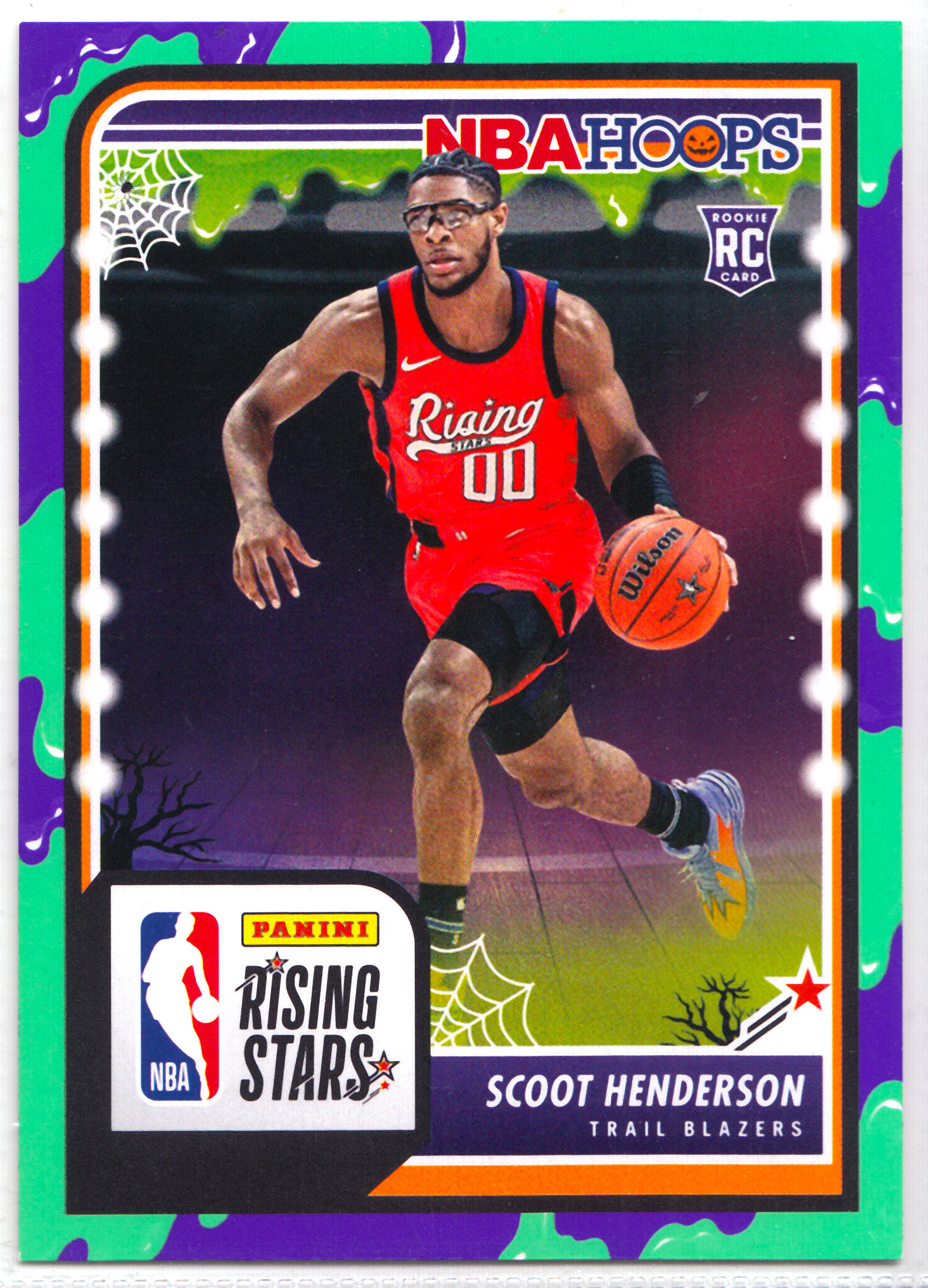 【ABC1 Card Market】2023-24 Panini Haunted Hoops Scoot Henderson 亨德森 万圣节 Blazers 开拓者 Rising Stars Slime 史莱姆平行 #280 HS13734