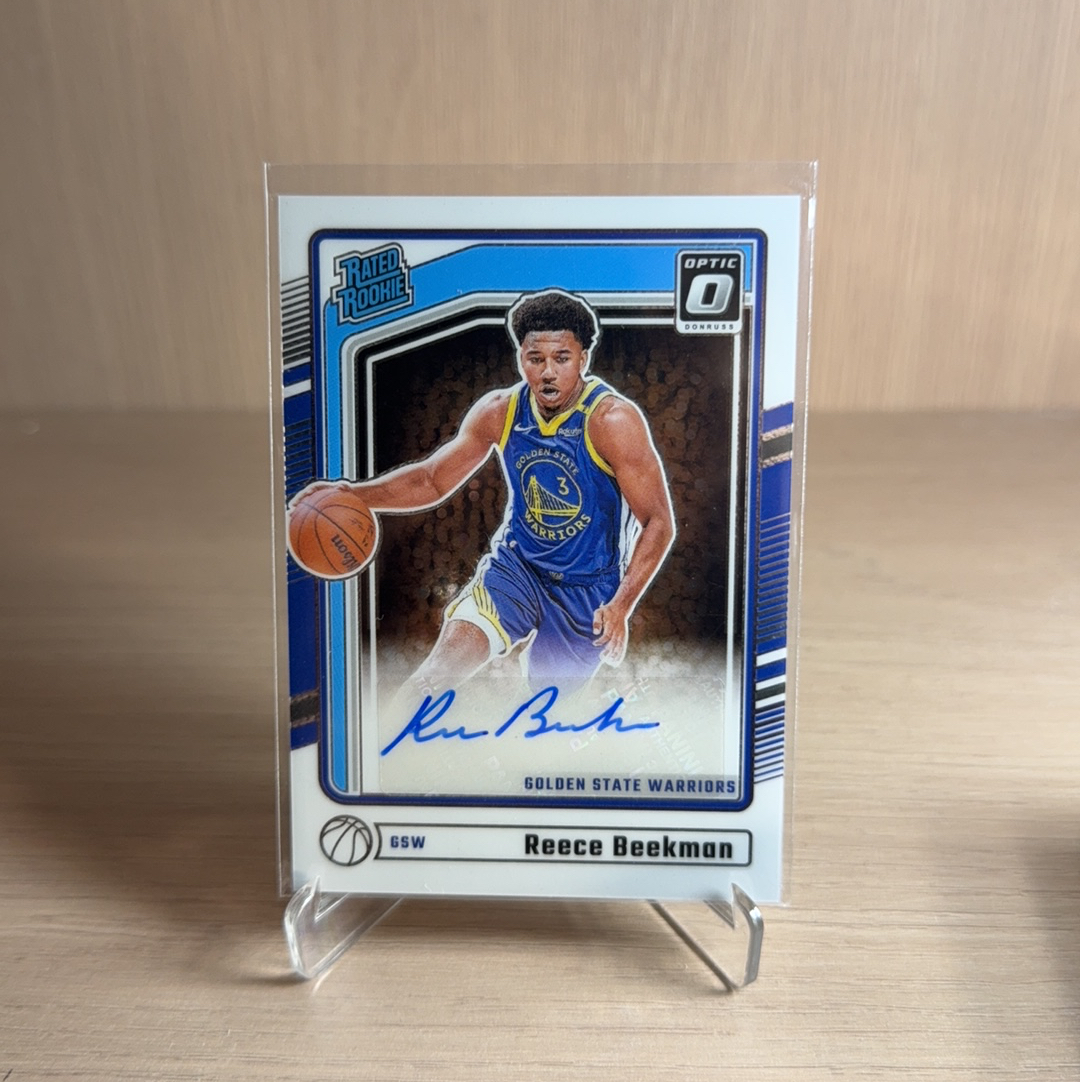 2024-25 Panini Donruss REECE BEEKMAN RC 勇士 新秀 RC 里斯 比克曼 签字 贴签 折射 特卡 杜蕾斯 卡品如图 值得收藏!!【免费代卖】