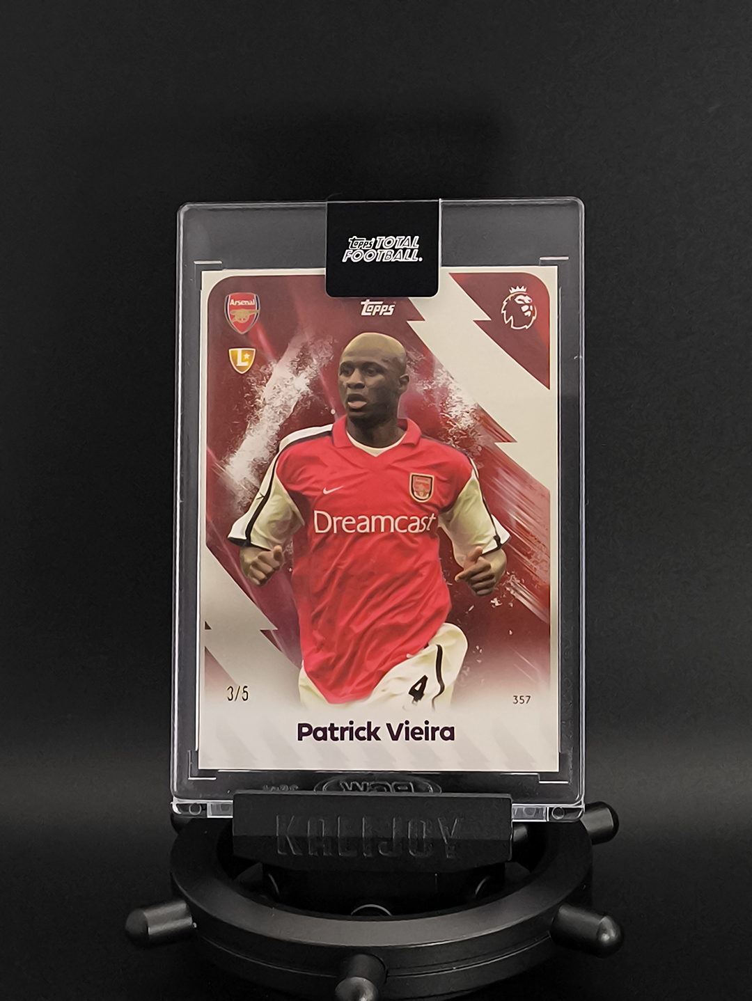 2025-26 Topps Total Football Patrick Vieira 帕特里克・维埃拉 阿森纳传奇 维埃拉 阿森纳 枪手 法国 3/5 编 TTF 原封砖