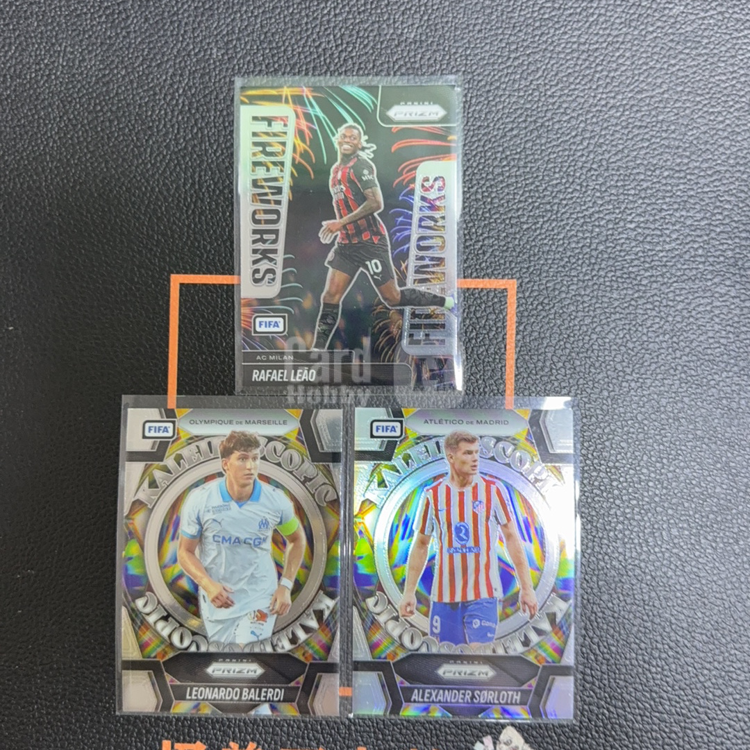 Firework Leao (怪兽拍卖) GSW-E58 2025-26 Panini Prizm FIFA Rafael Leao 拉斐尔 莱奥 银折 ...