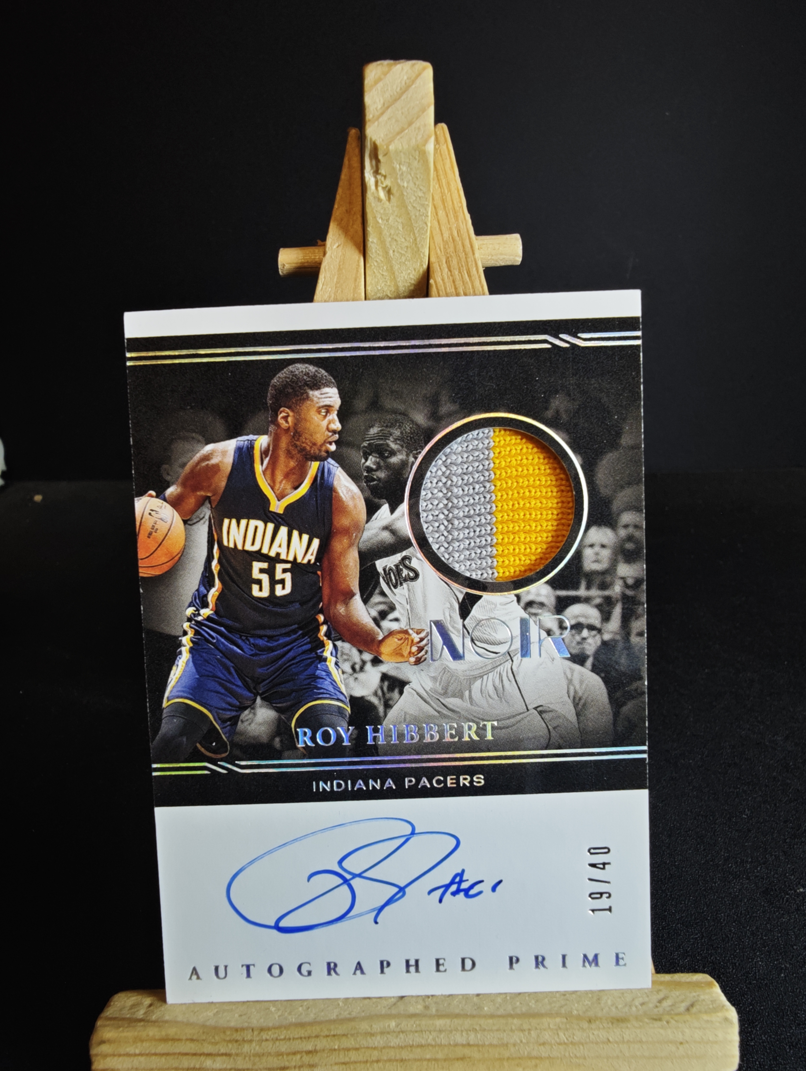 2020-21 Panini Noir Roy Hibbert noir 签字 卡签 罗伊 希伯特 pa 40编卡品如图 杰瑞11.15 卡品如图